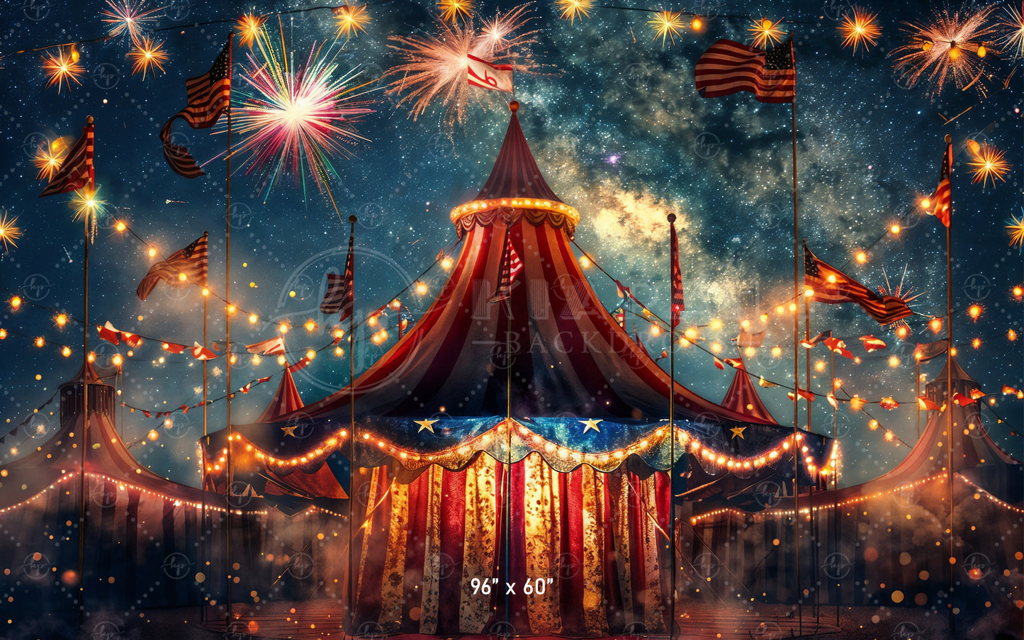 Carnival Under the Stars Backdrop