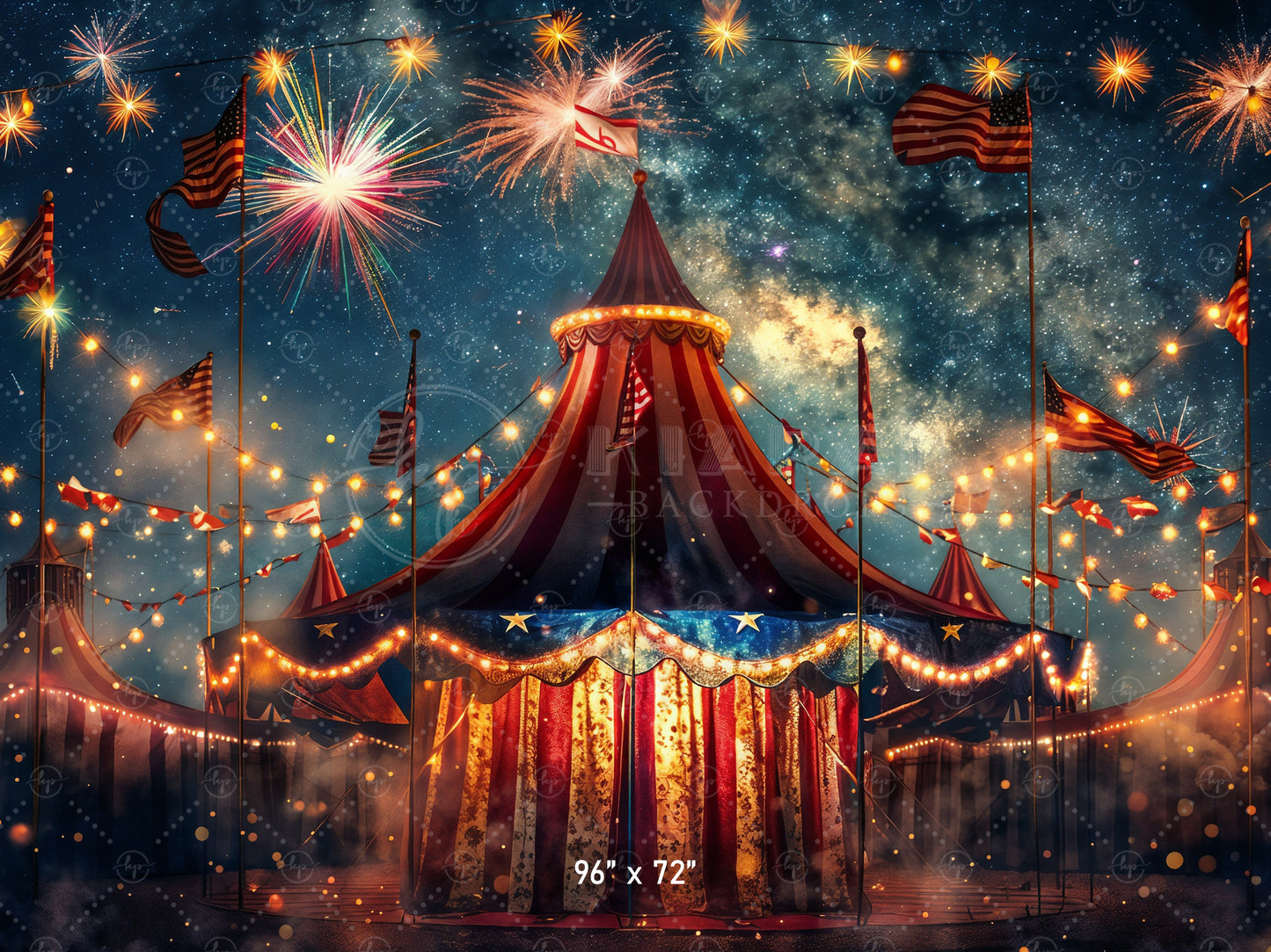 Carnival Under the Stars Backdrop