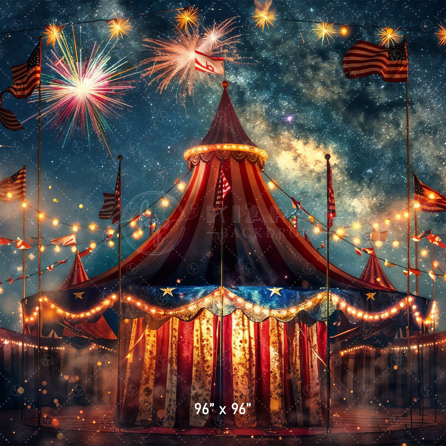 Carnival Under the Stars Backdrop