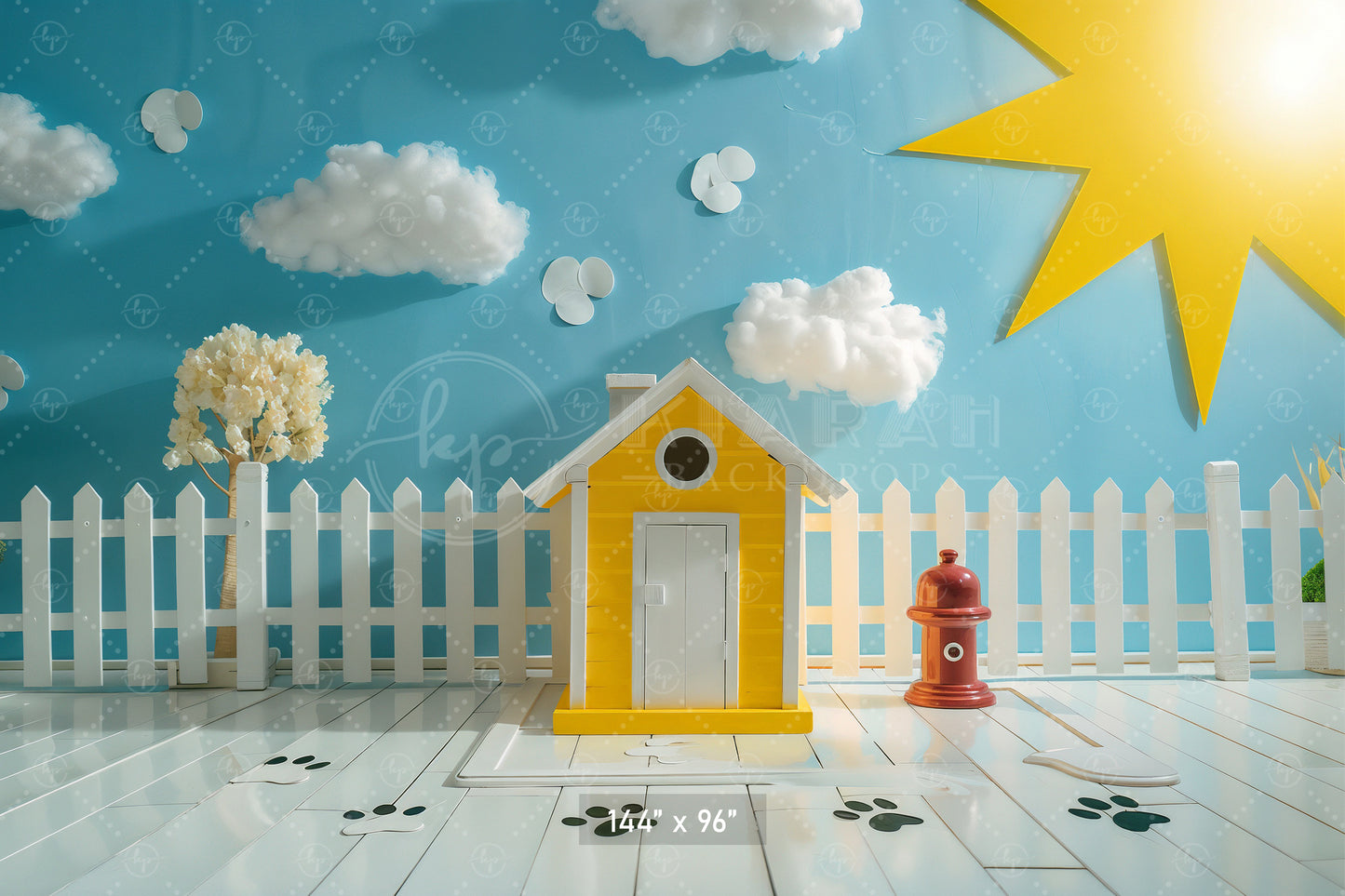 Sunny Pet Paradise Backdrop