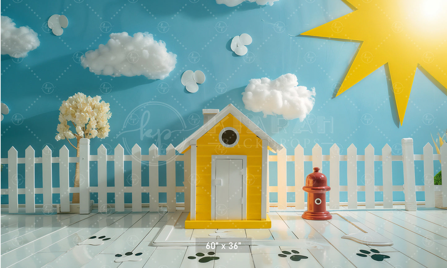 Sunny Pet Paradise Backdrop