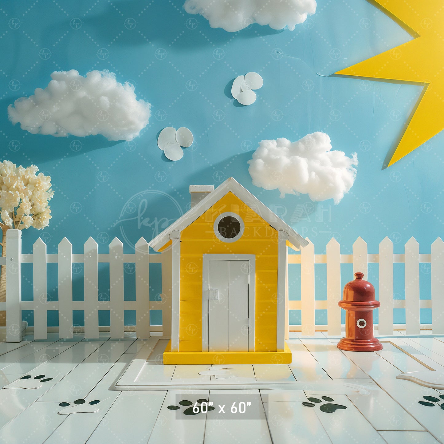 Sunny Pet Paradise Backdrop