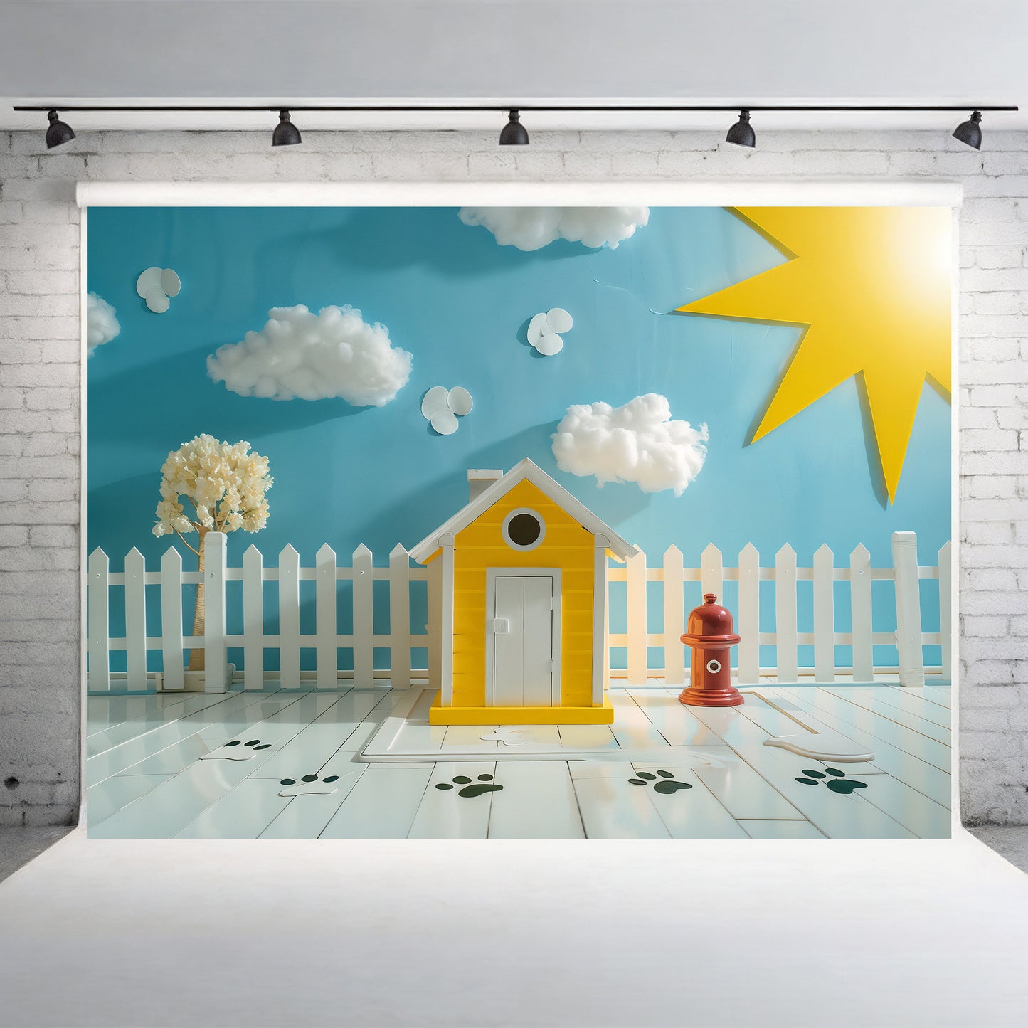 Sunny Pet Paradise Backdrop