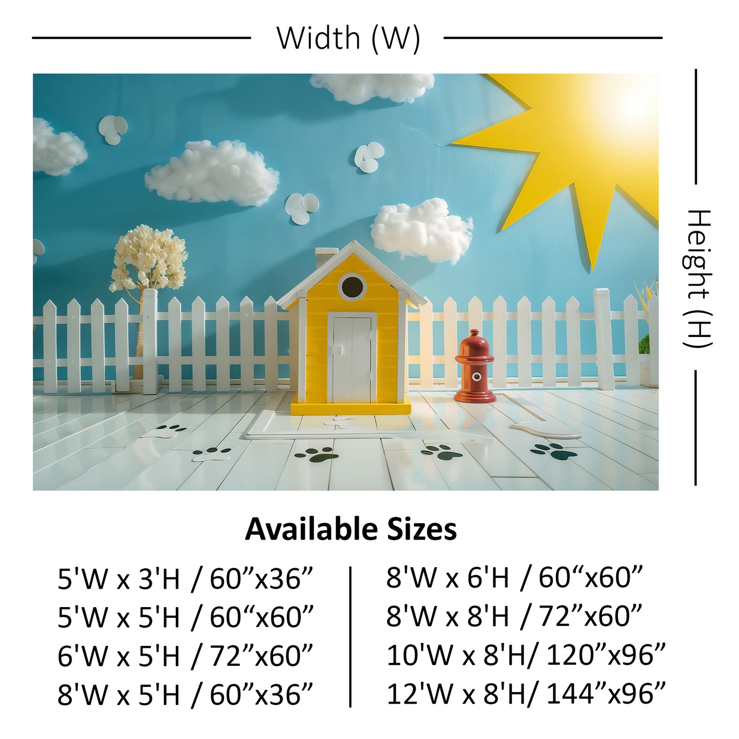 Sunny Pet Paradise Backdrop