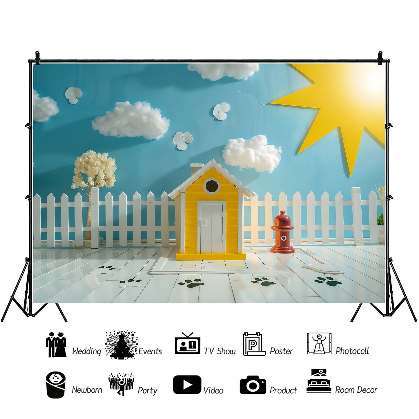 Sunny Pet Paradise Backdrop