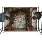 Rustic Rose Garden Entry Backdrop