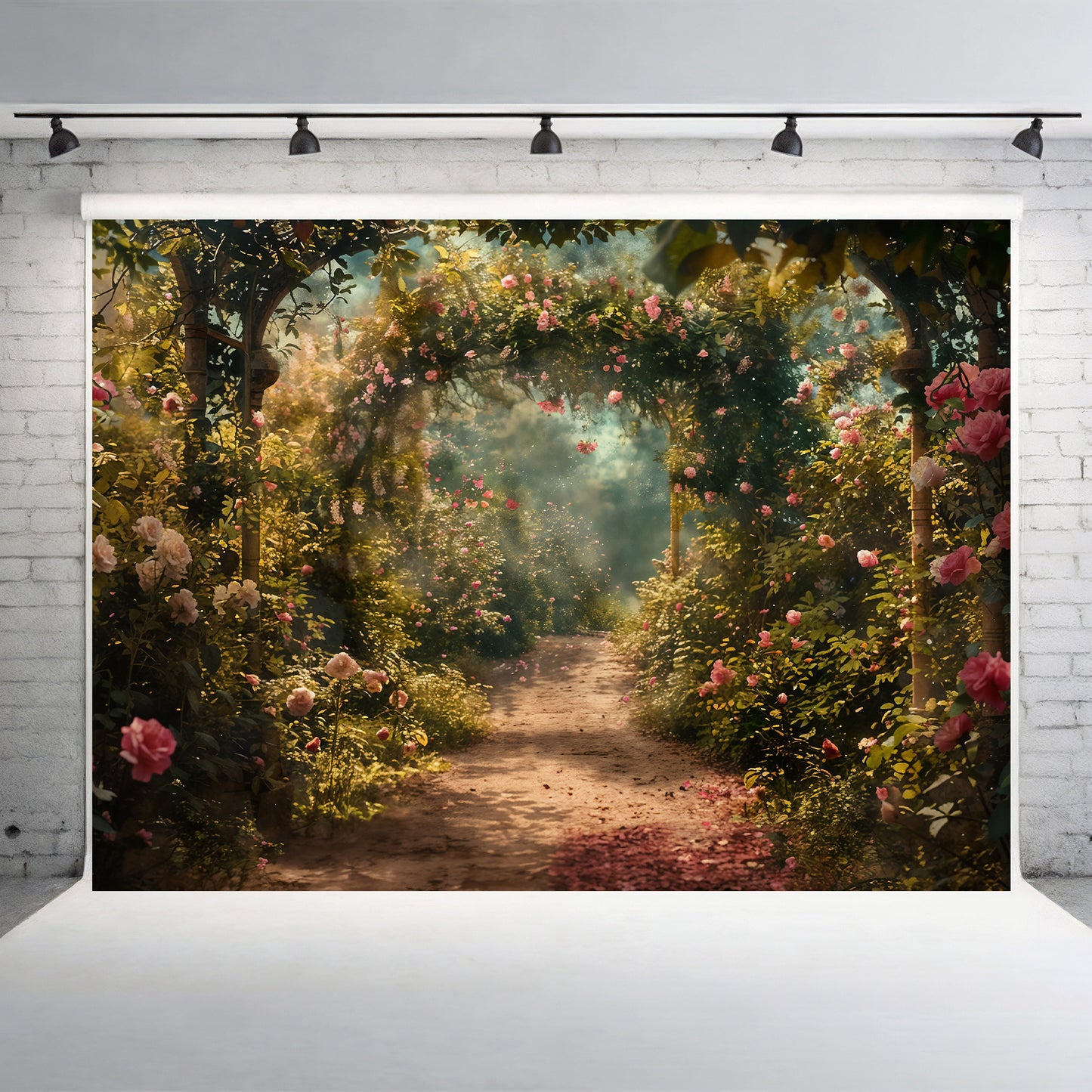 Enchanted Rose Garden Archway Backdrop