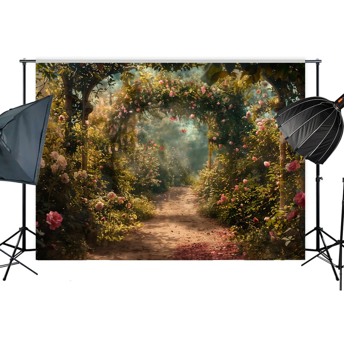 Enchanted Rose Garden Archway Backdrop