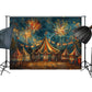 Vintage Carnival Fireworks Backdrop