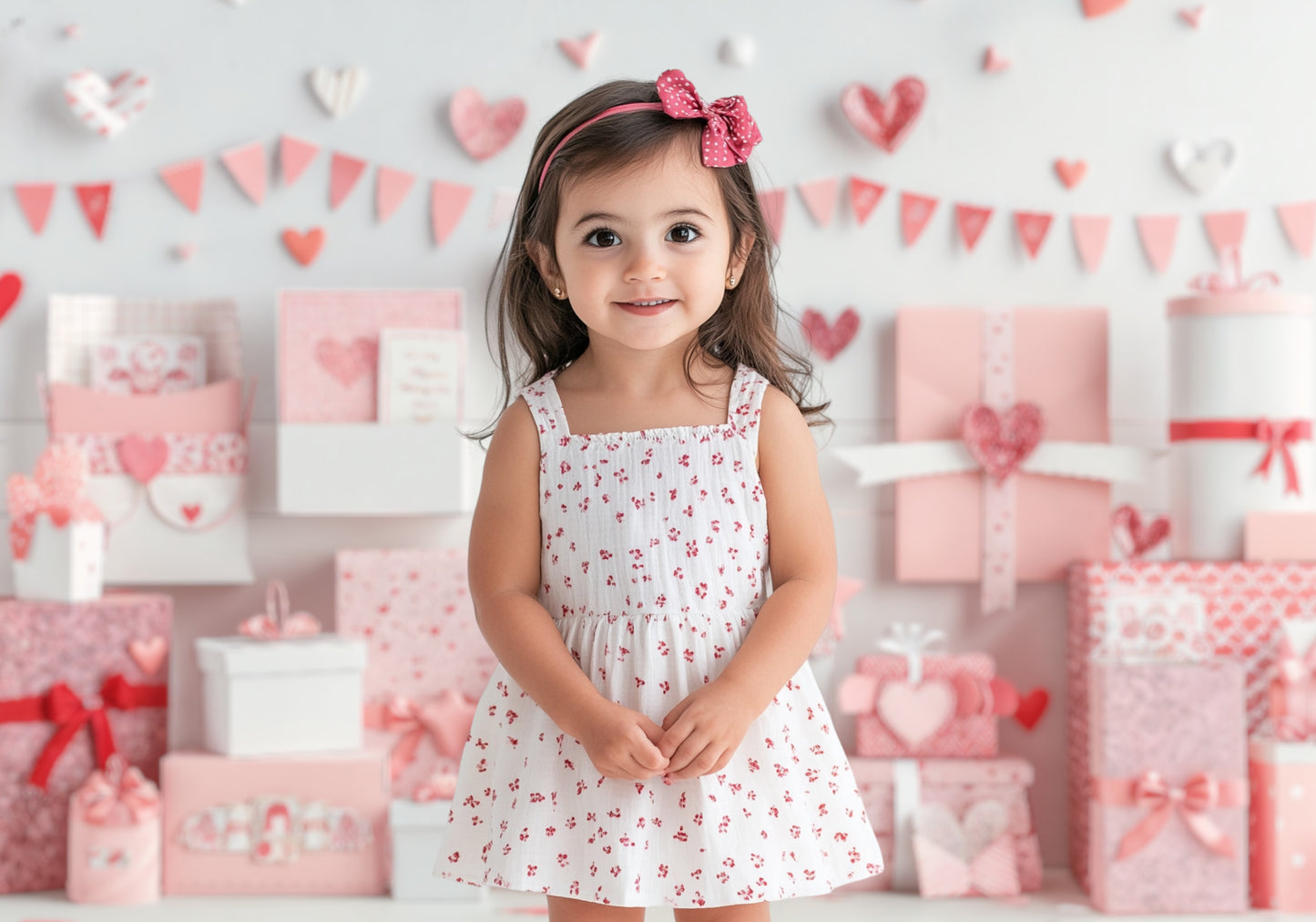 Sweet Valentine’s Day Gift Display Backdrop