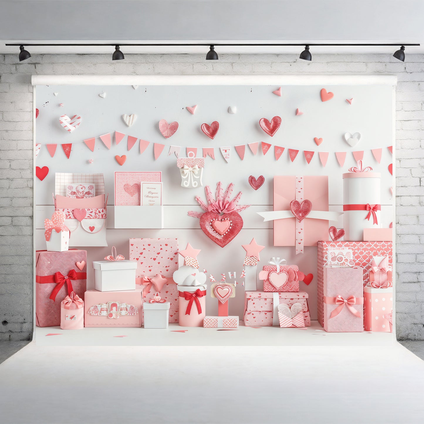 Sweet Valentine’s Day Gift Display Backdrop