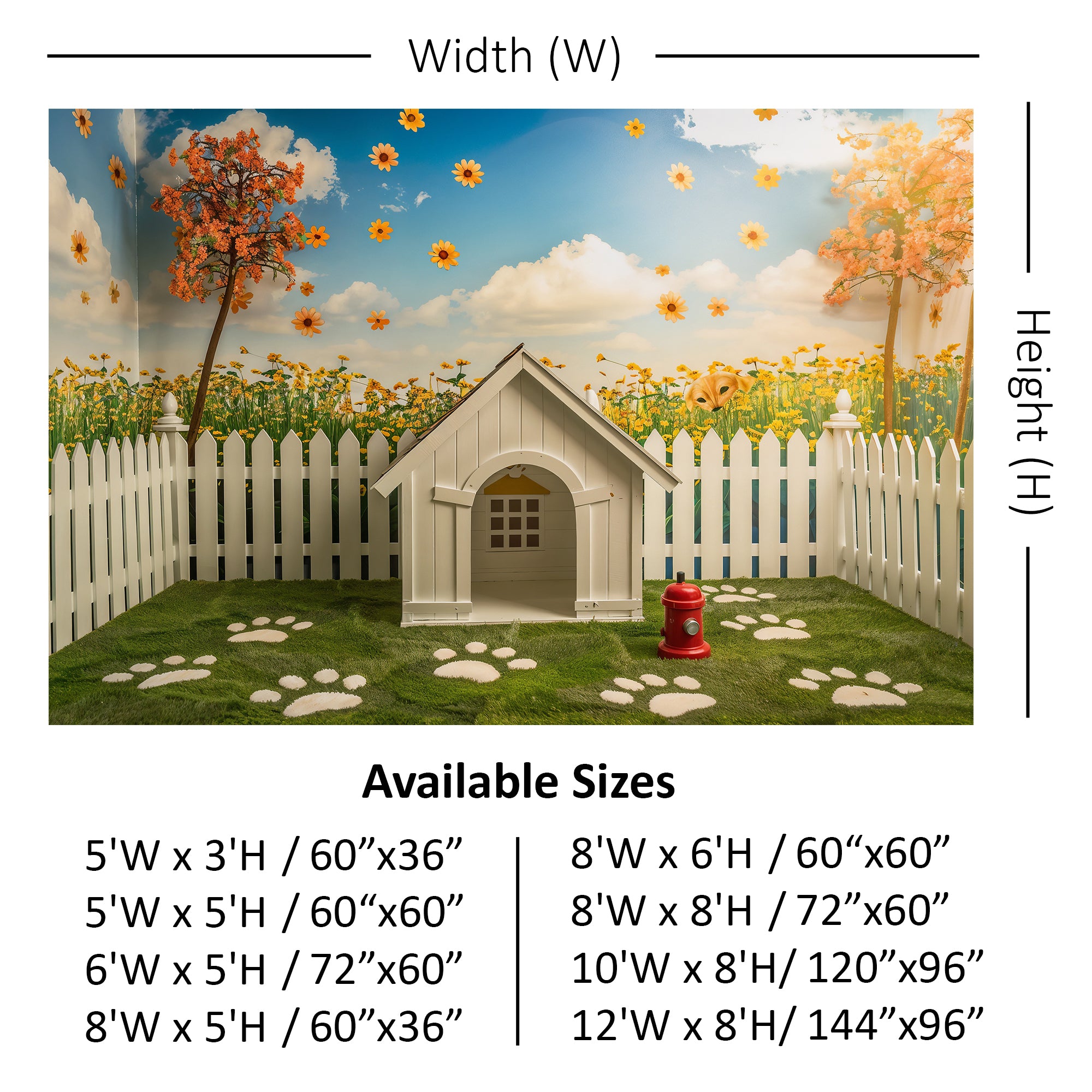 Sunny Pet Paradise Backdrop