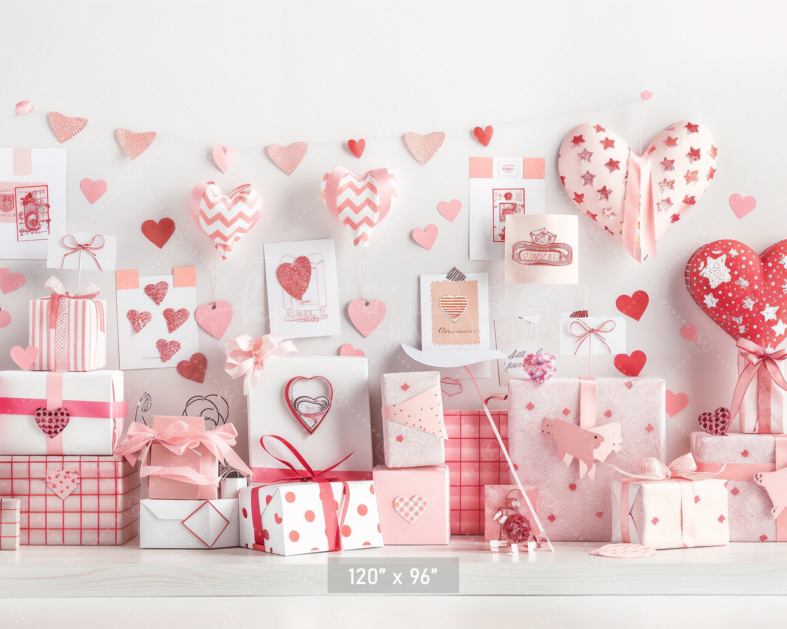 Romantic Gift Display Backdrop