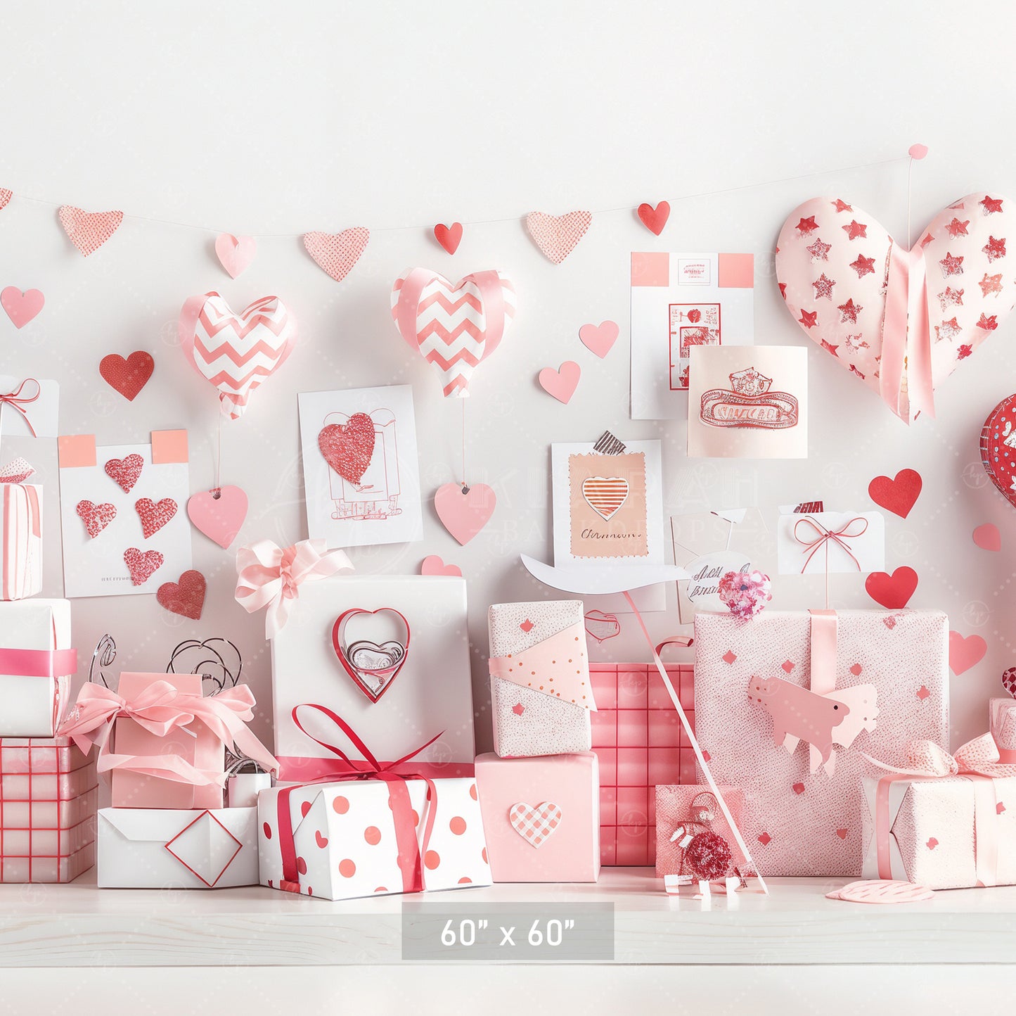 Romantic Gift Display Backdrop