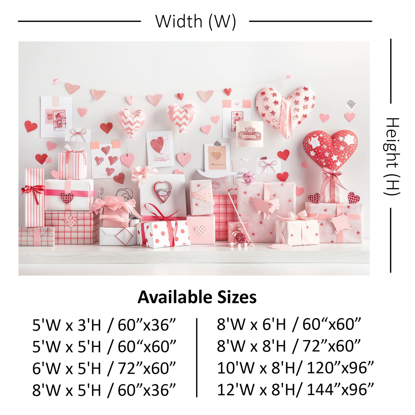 Romantic Gift Display Backdrop