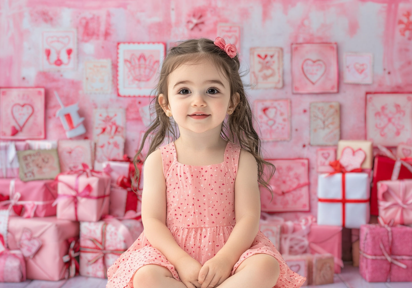 Sweet Hearts Gift Wall Backdrop