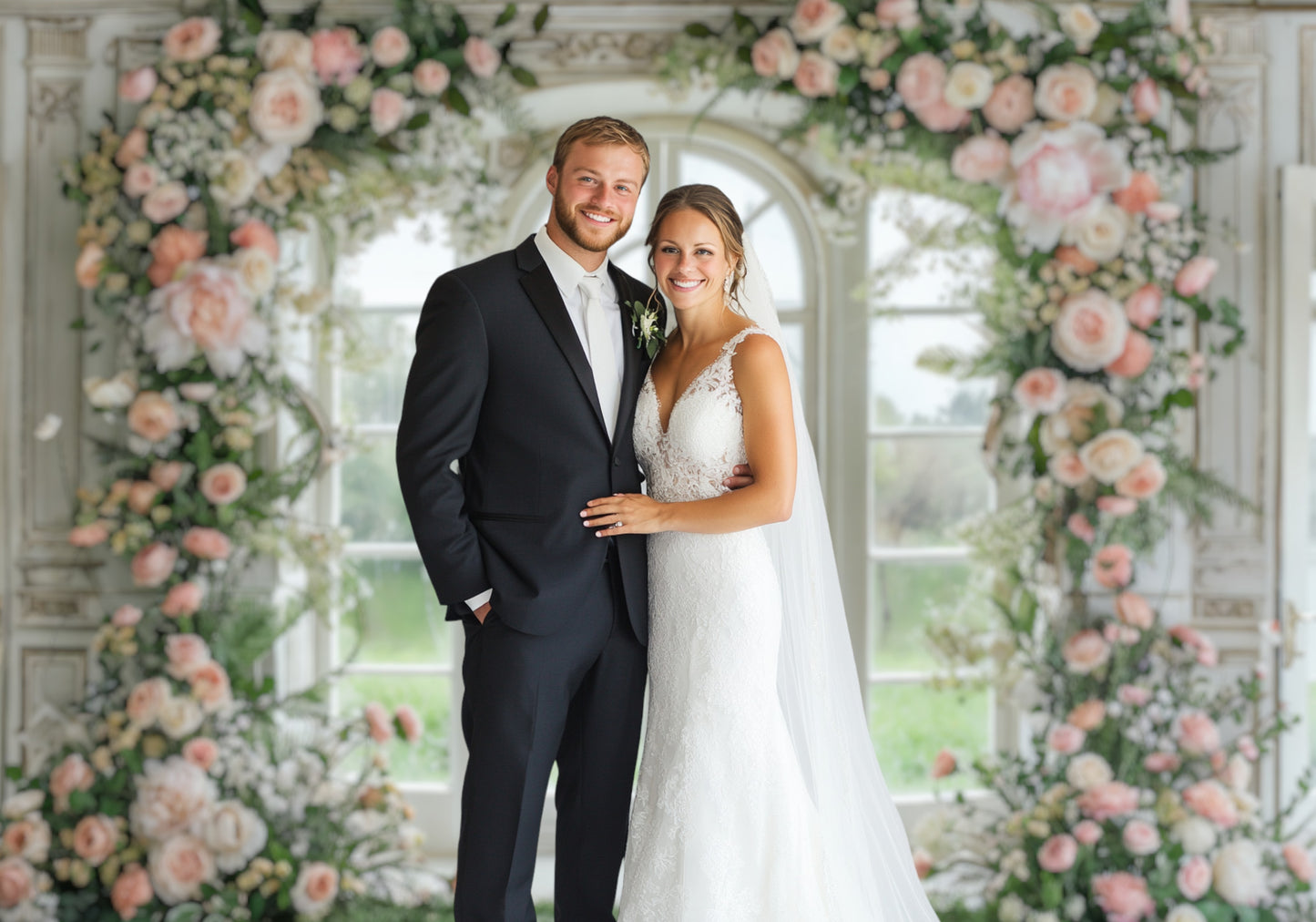 Enchanted Garden Archway Backdrop