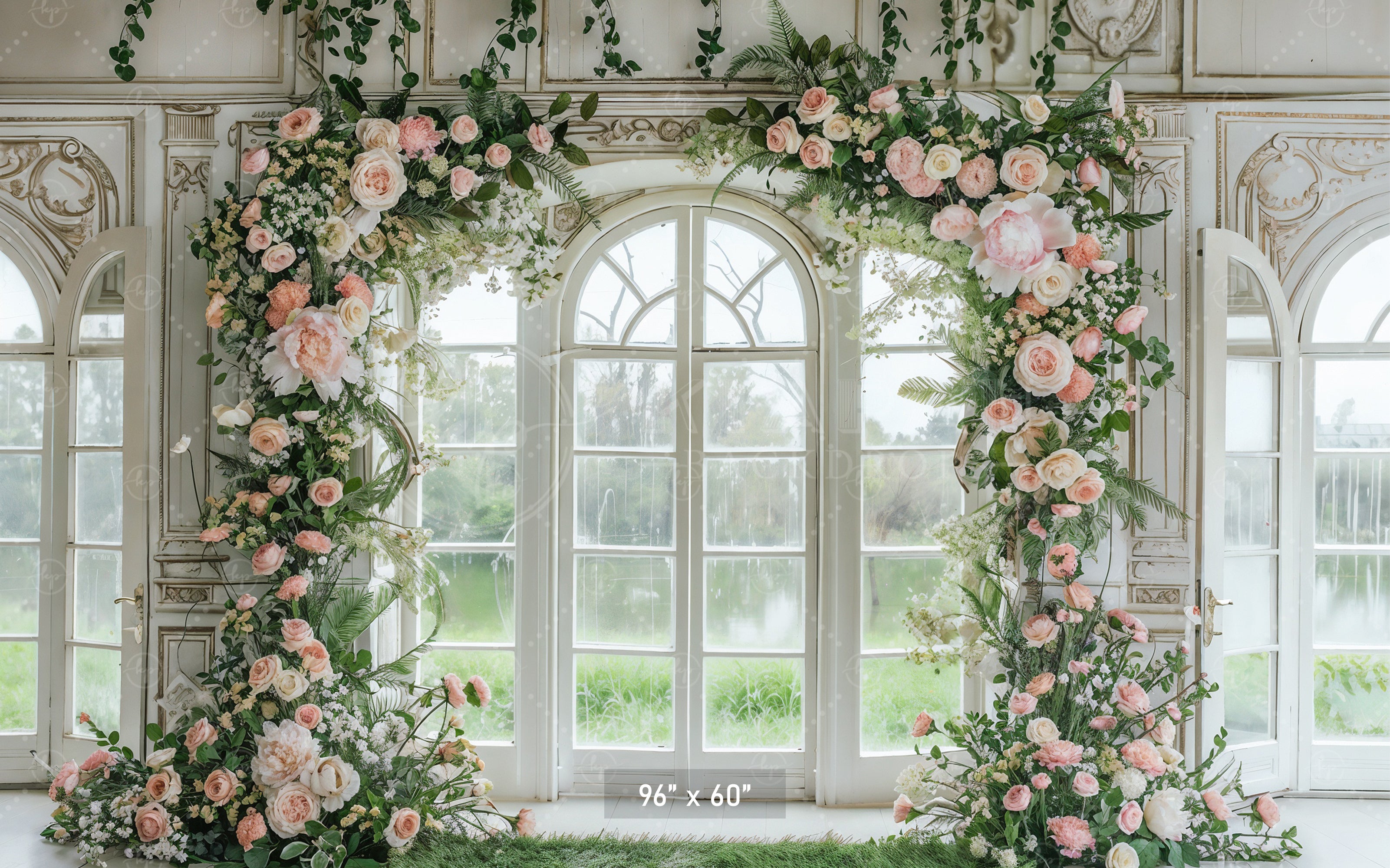 Enchanted Garden Archway Backdrop