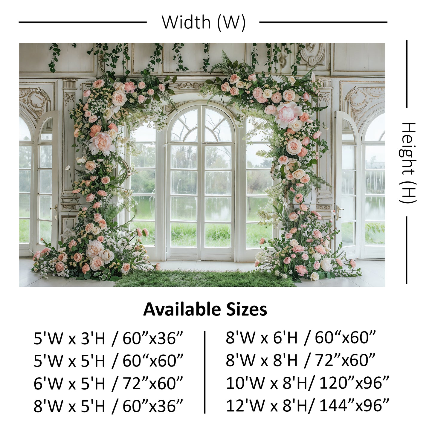 Enchanted Garden Archway Backdrop