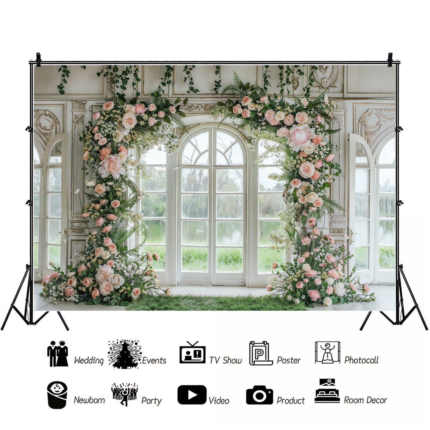 Enchanted Garden Archway Backdrop