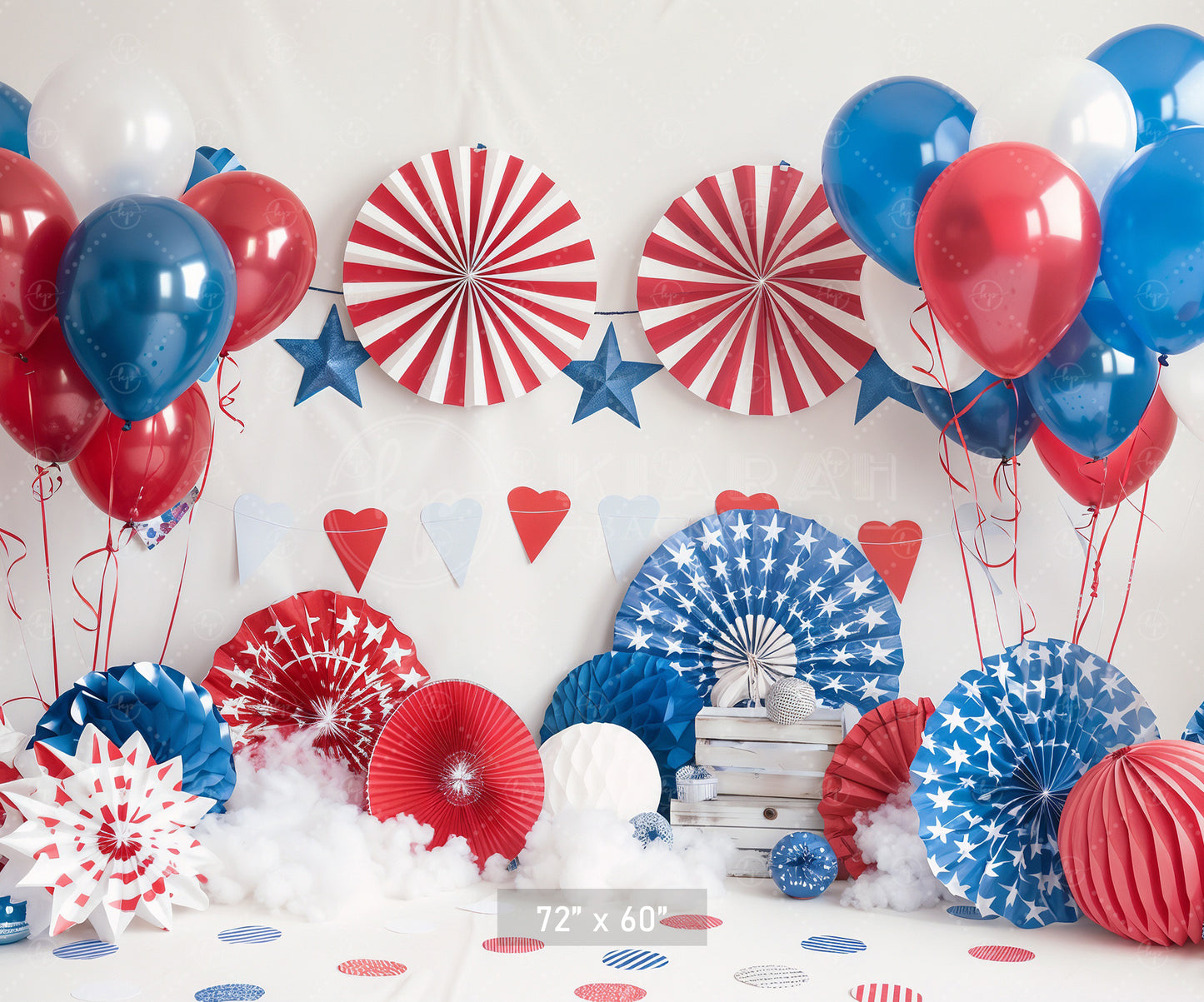 Patriotic Party Celebration Backdrop