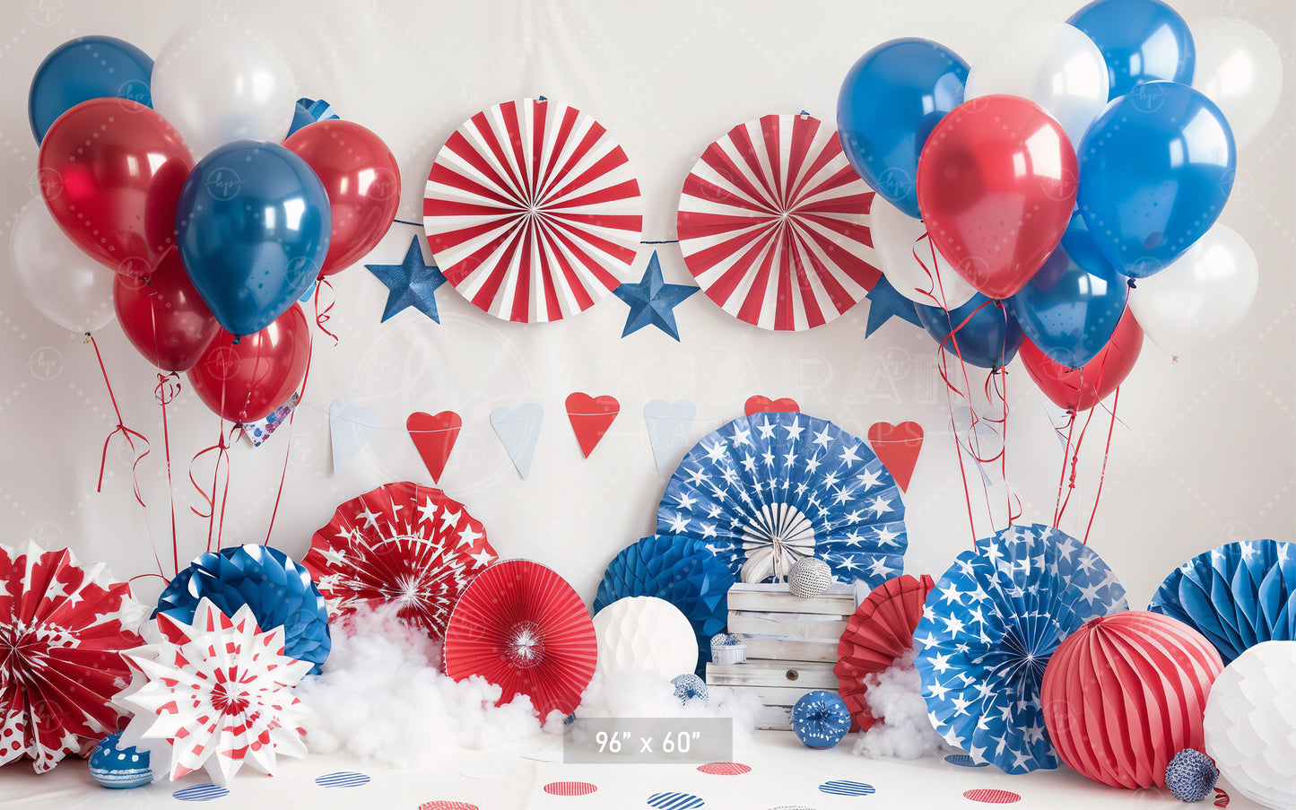 Patriotic Party Celebration Backdrop