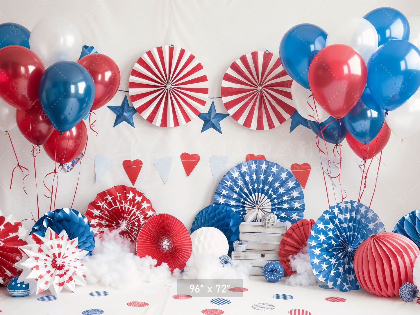 Patriotic Party Celebration Backdrop