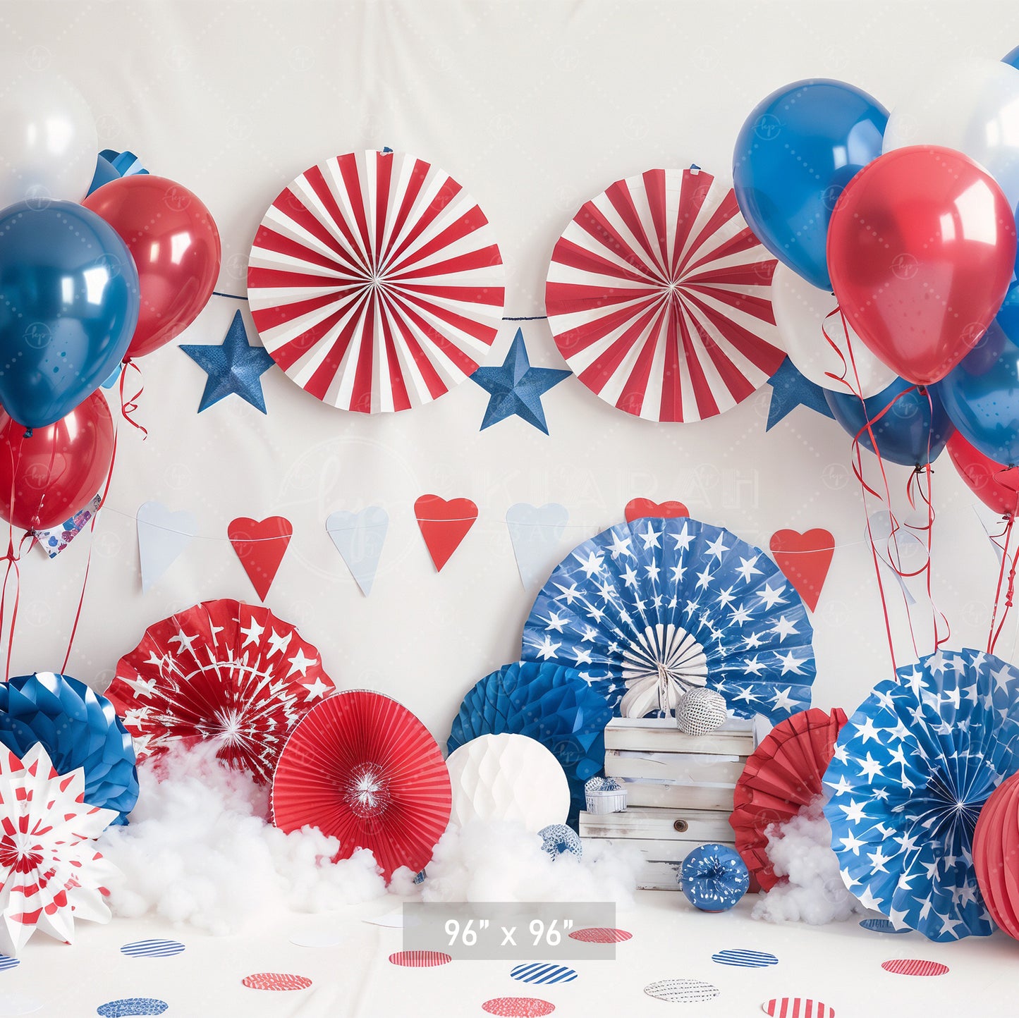 Patriotic Party Celebration Backdrop