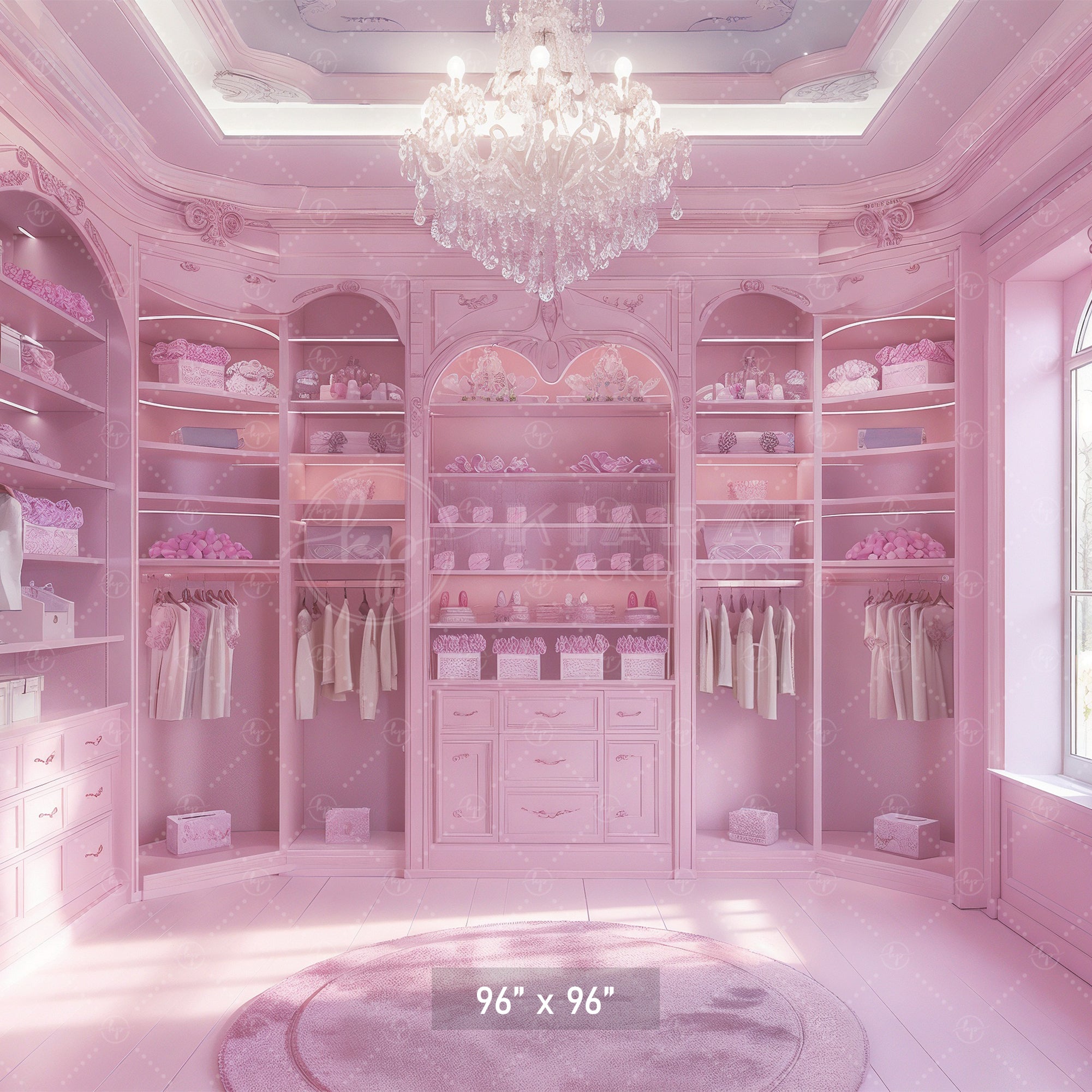 Pink Dream Closet Backdrop