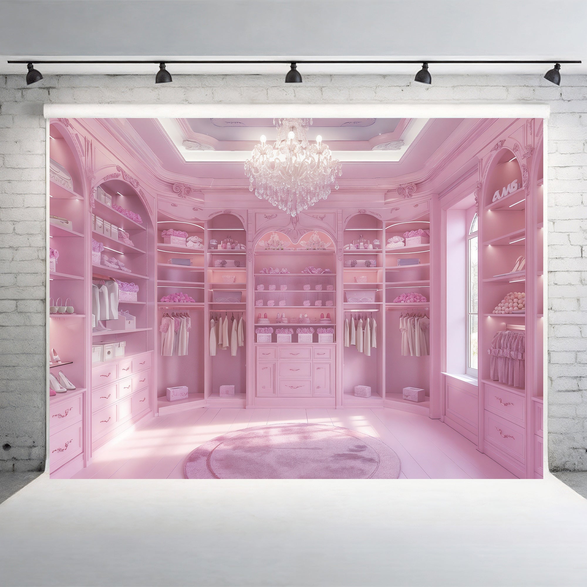 Pink Dream Closet Backdrop