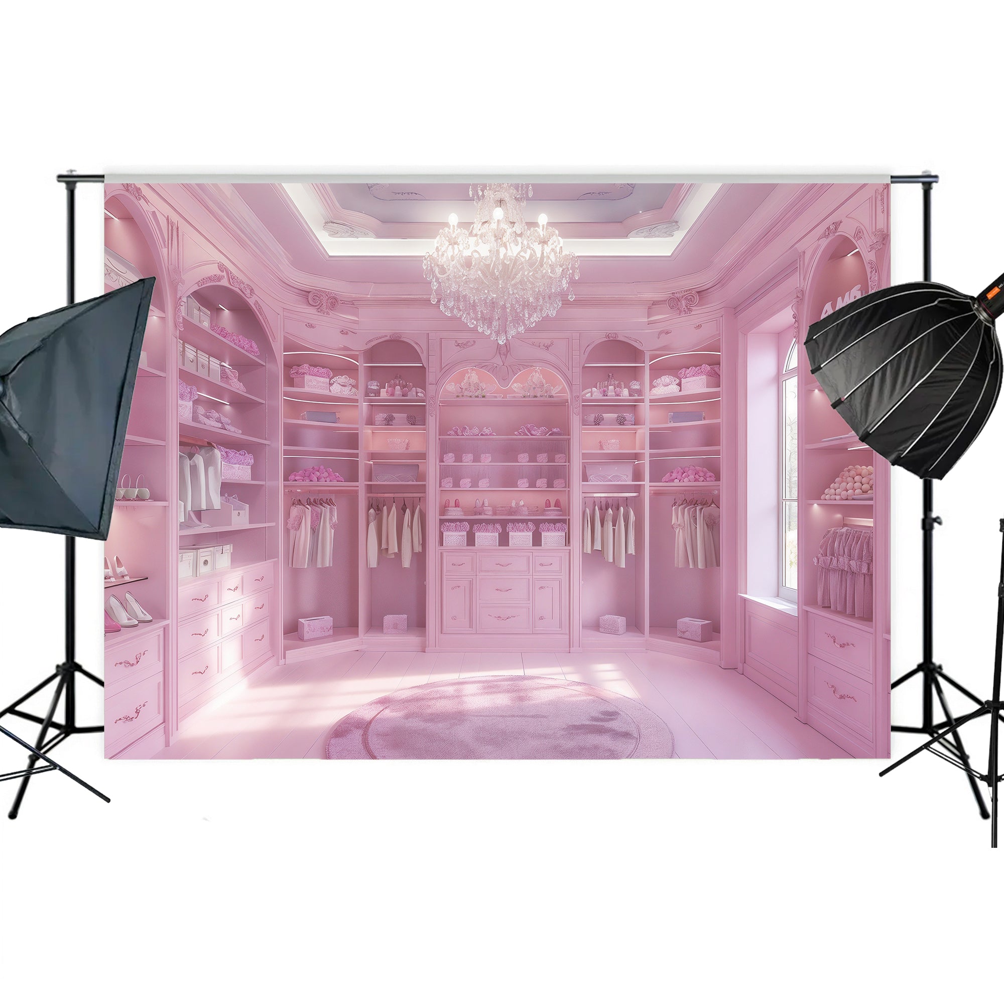 Pink Dream Closet Backdrop
