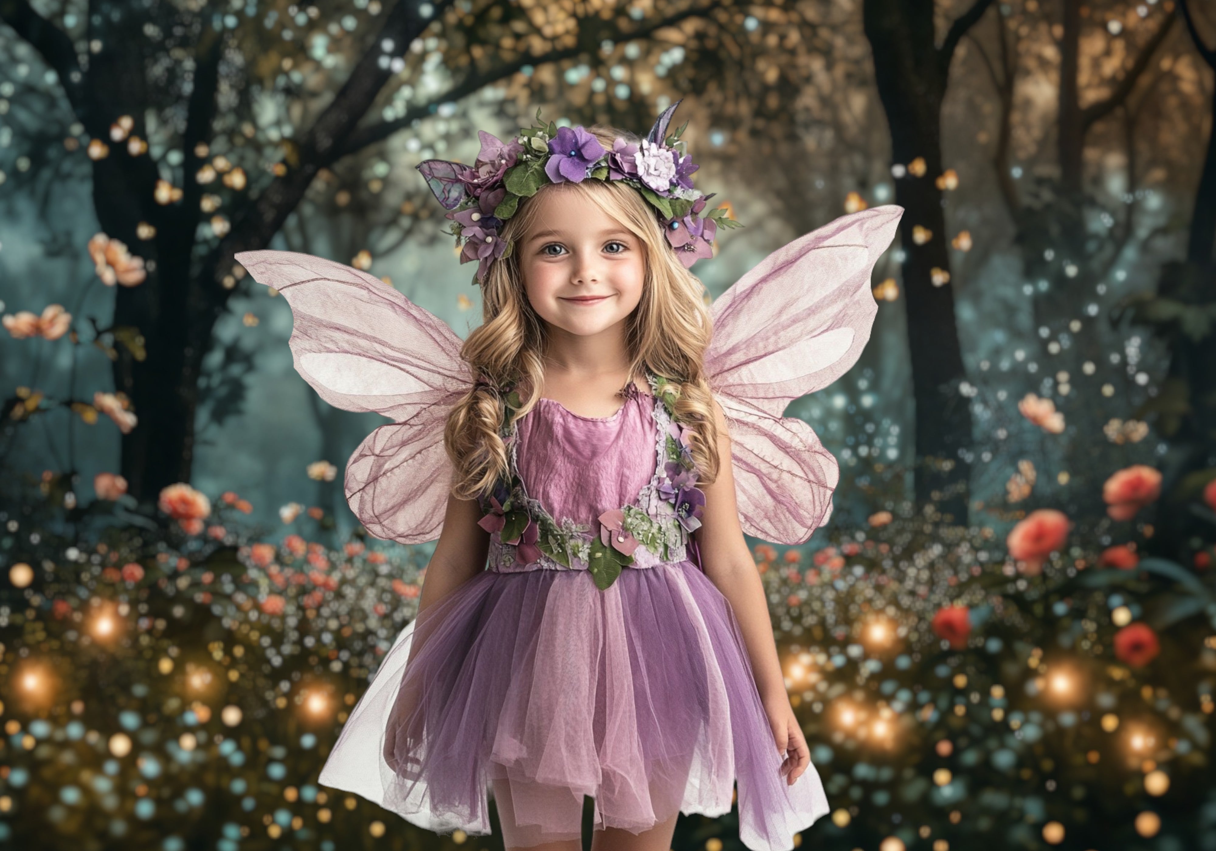 Enchanted Twilight Forest Backdrop