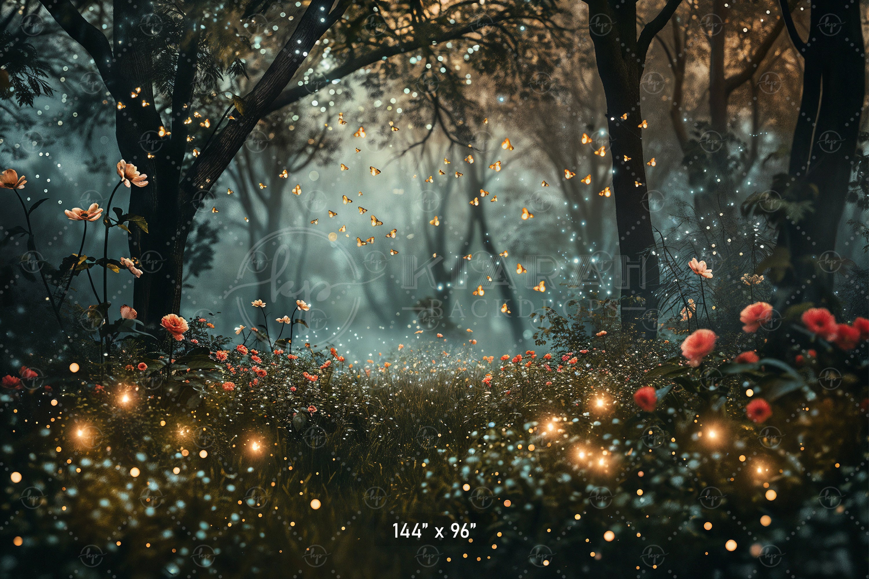 Enchanted Twilight Forest Backdrop