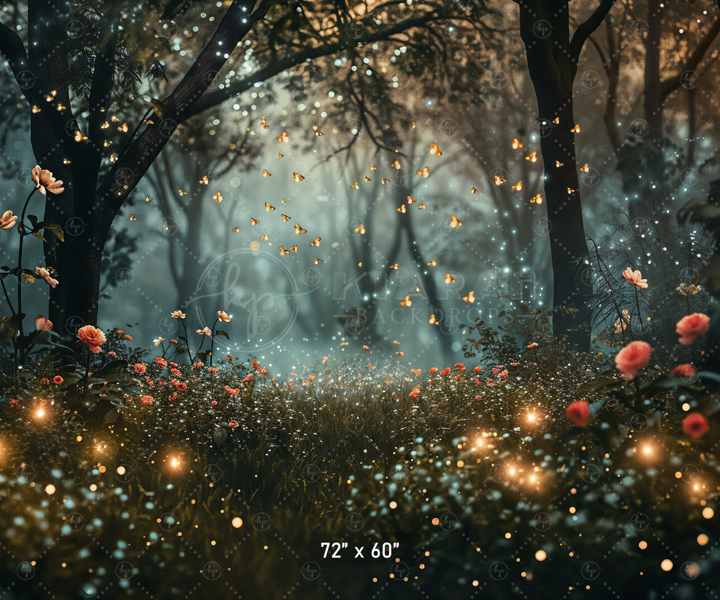 Enchanted Twilight Forest Backdrop