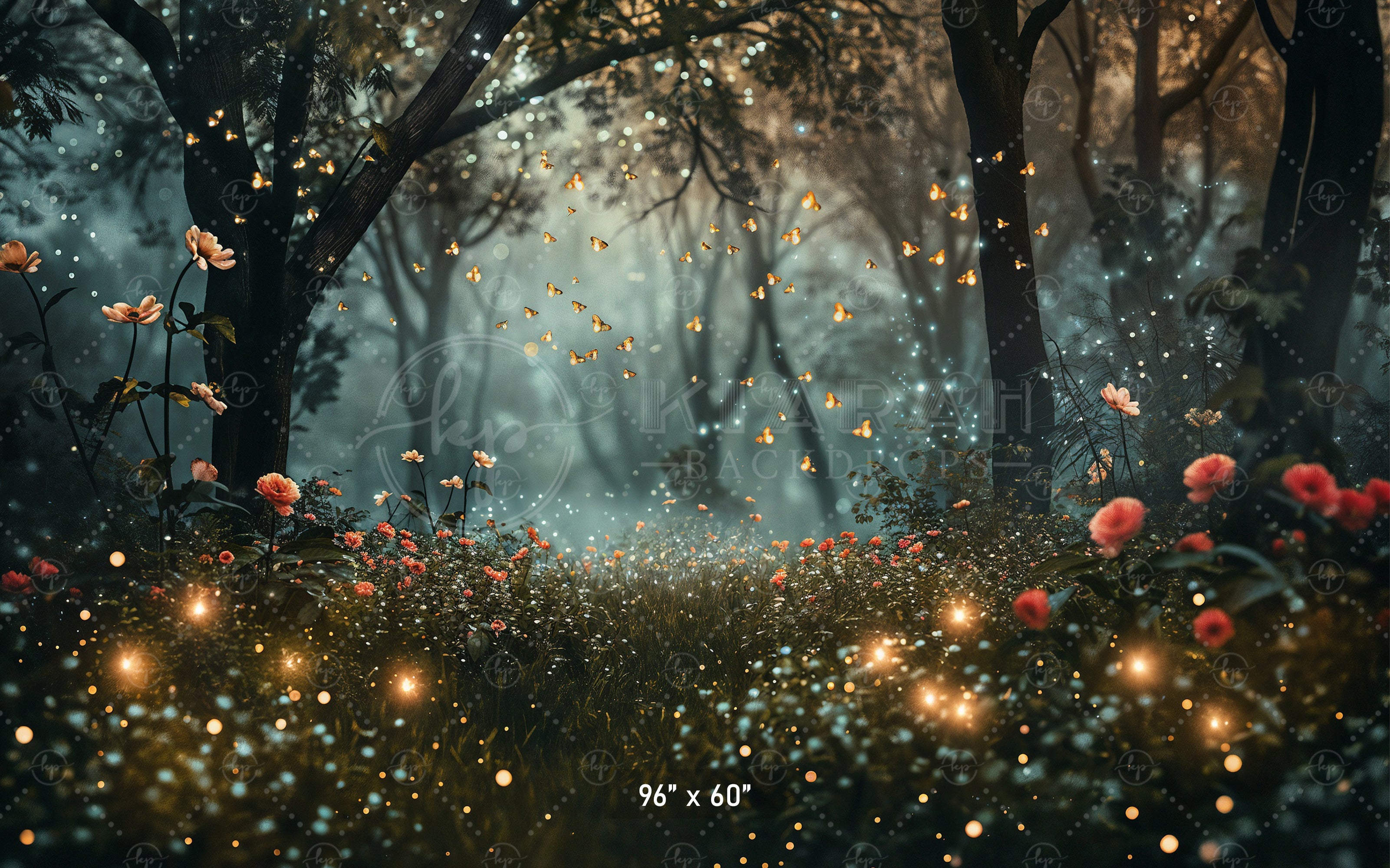 Enchanted Twilight Forest Backdrop