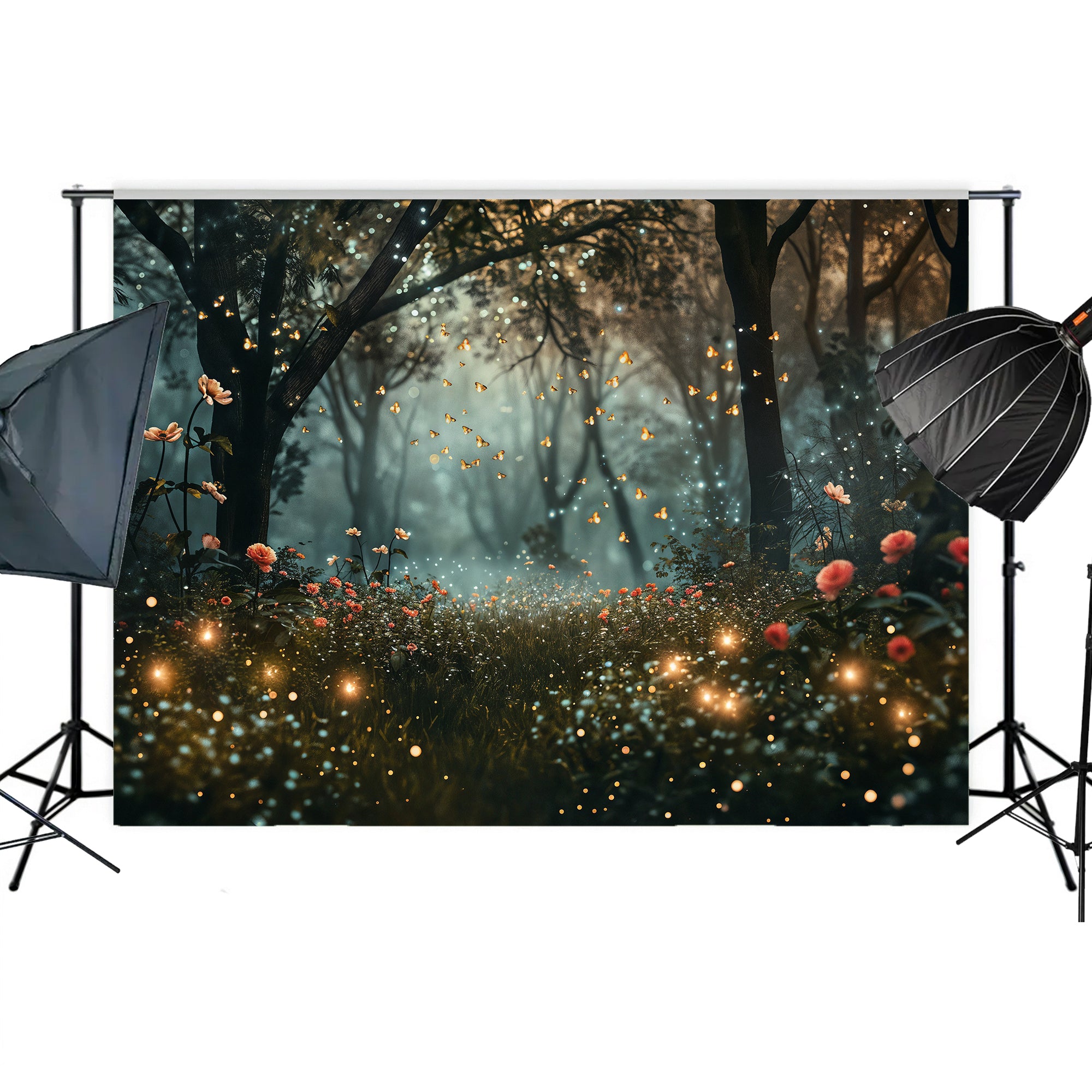Enchanted Twilight Forest Backdrop