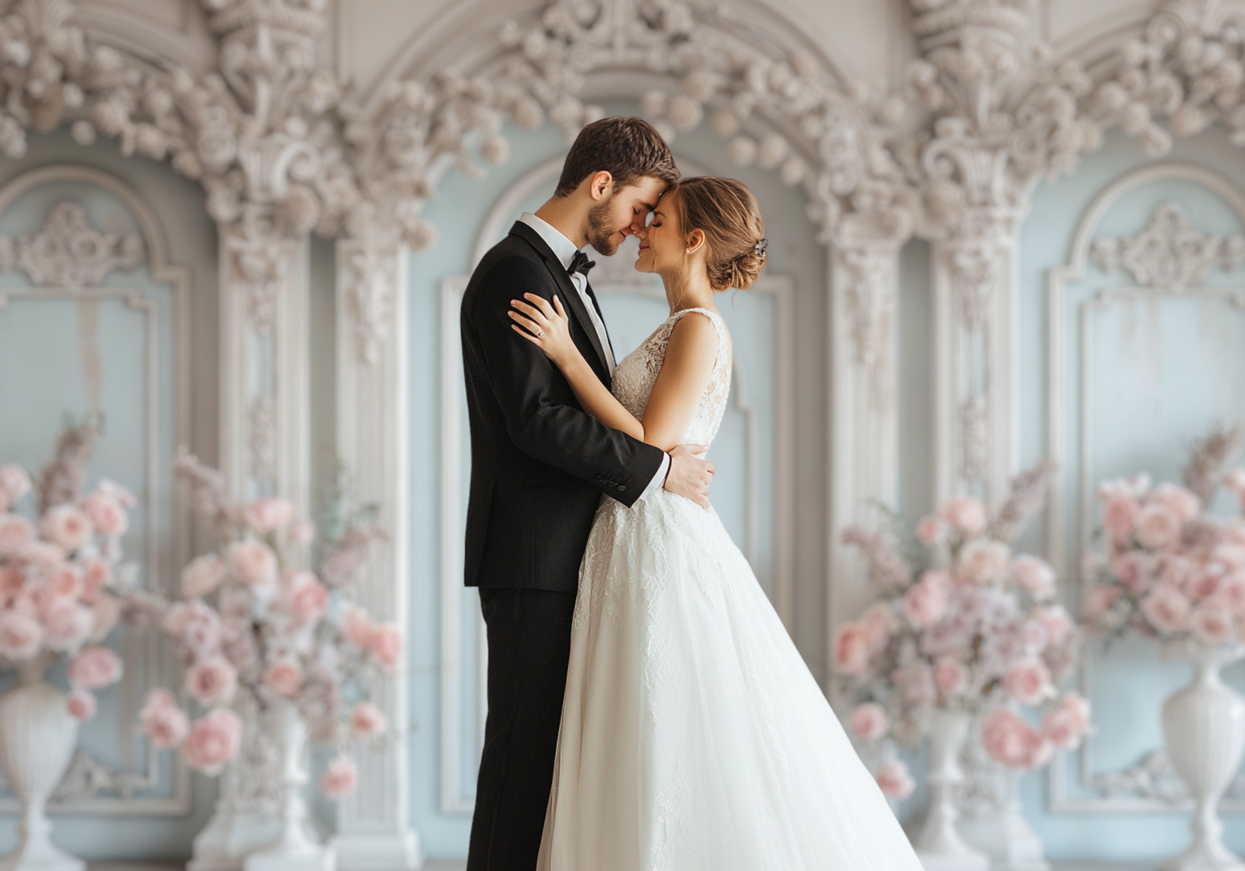 Pastel Floral Grandeur Backdrop