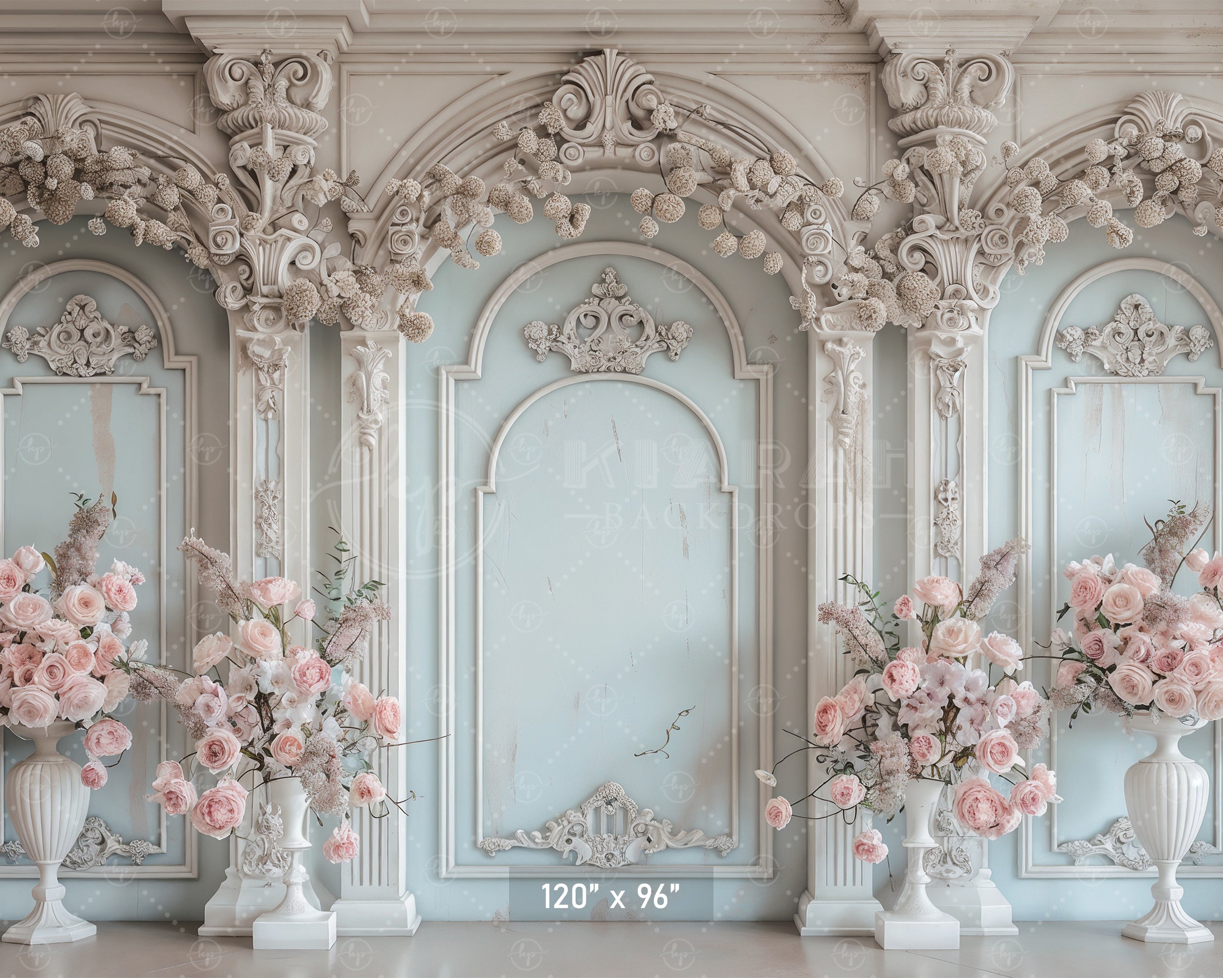 Pastel Floral Grandeur Backdrop