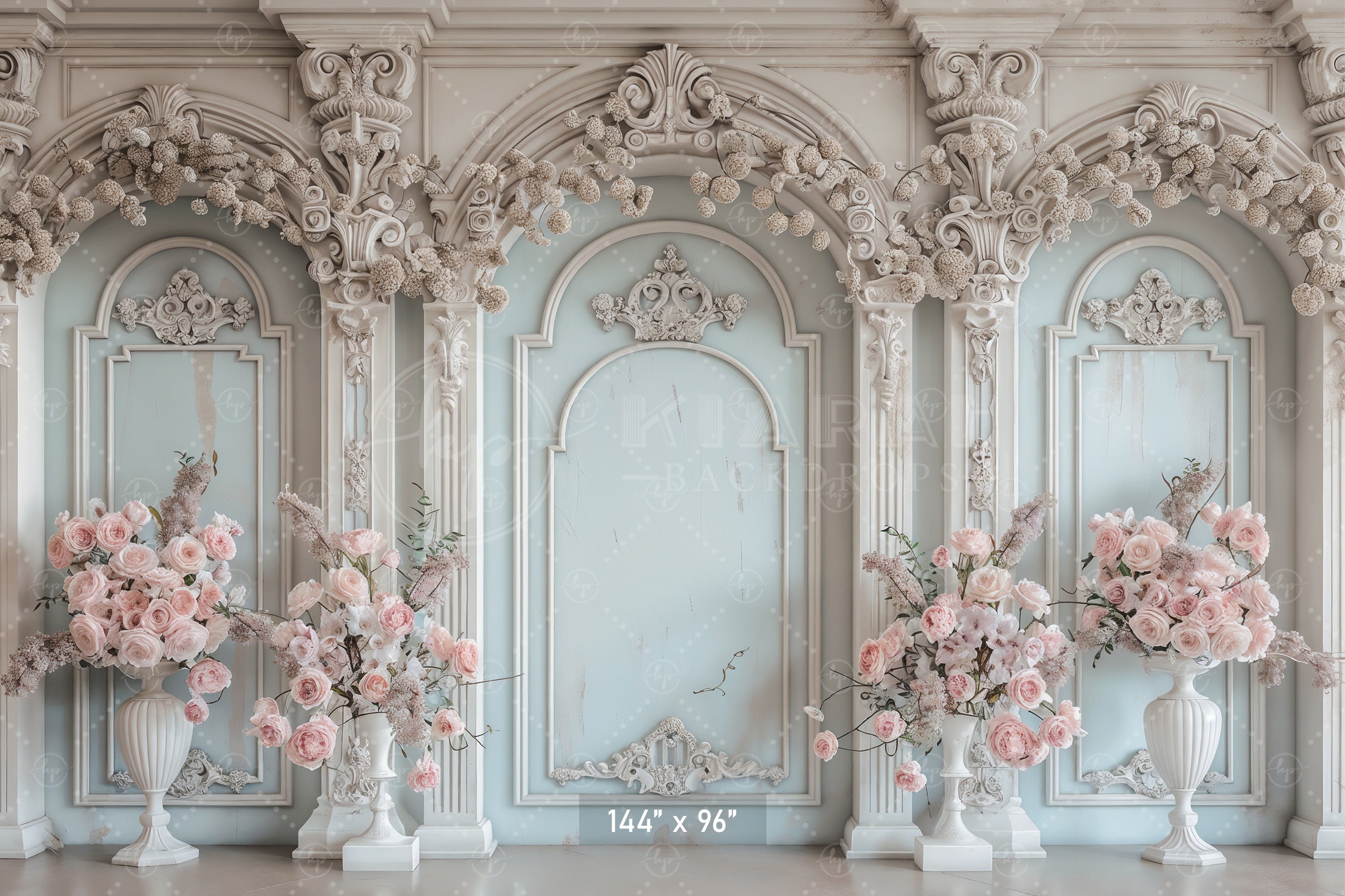 Pastel Floral Grandeur Backdrop