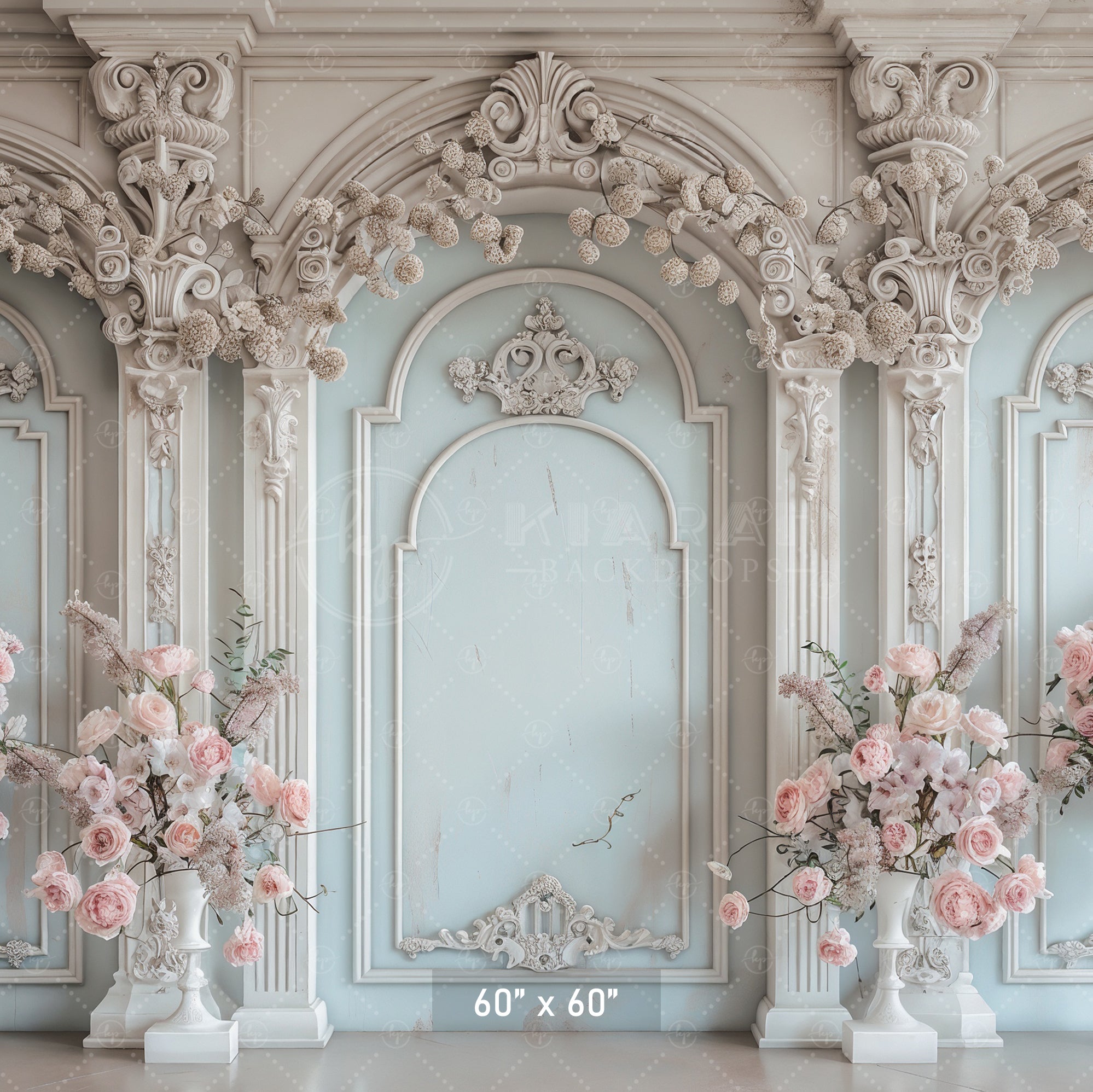 Pastel Floral Grandeur Backdrop