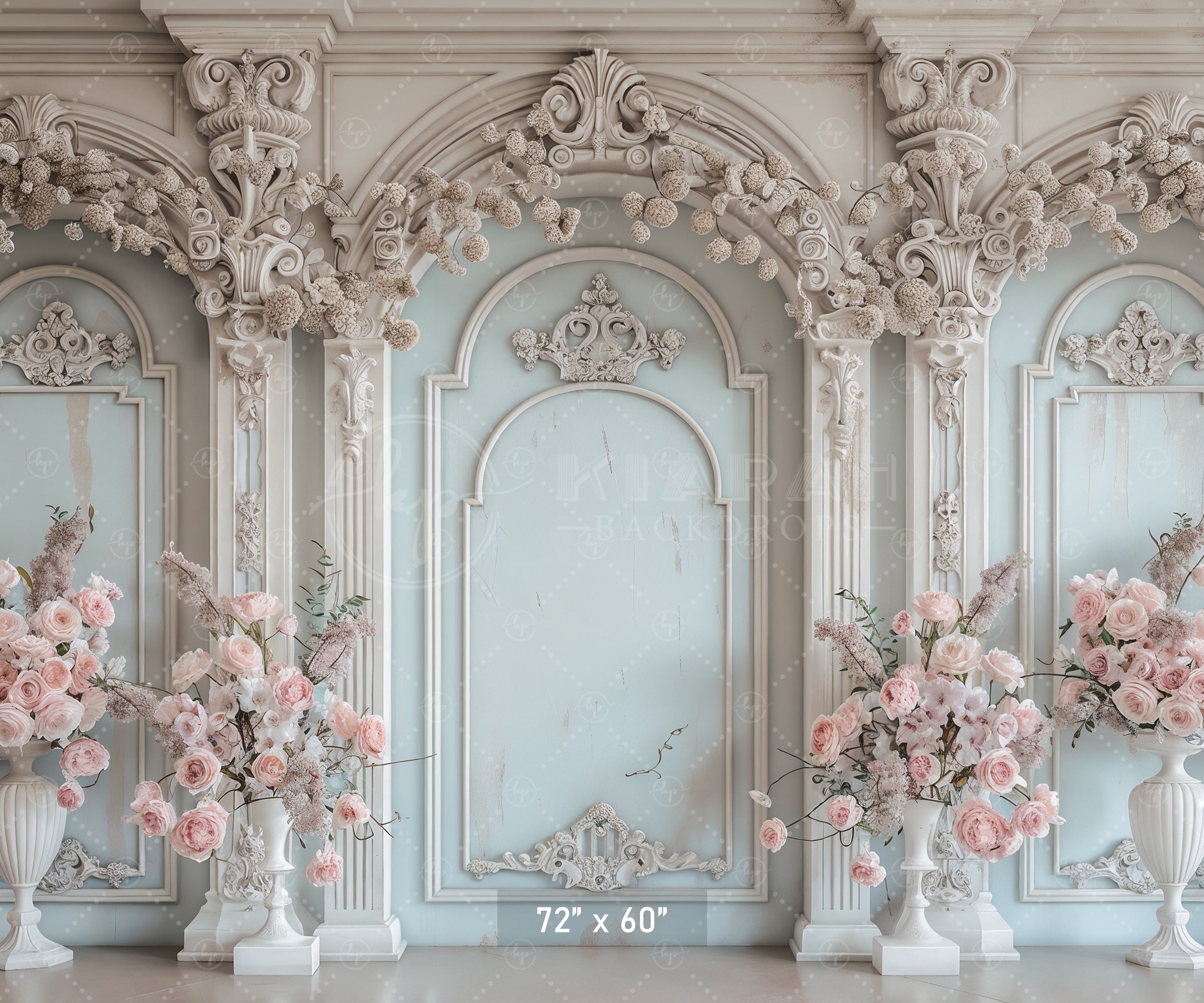 Pastel Floral Grandeur Backdrop