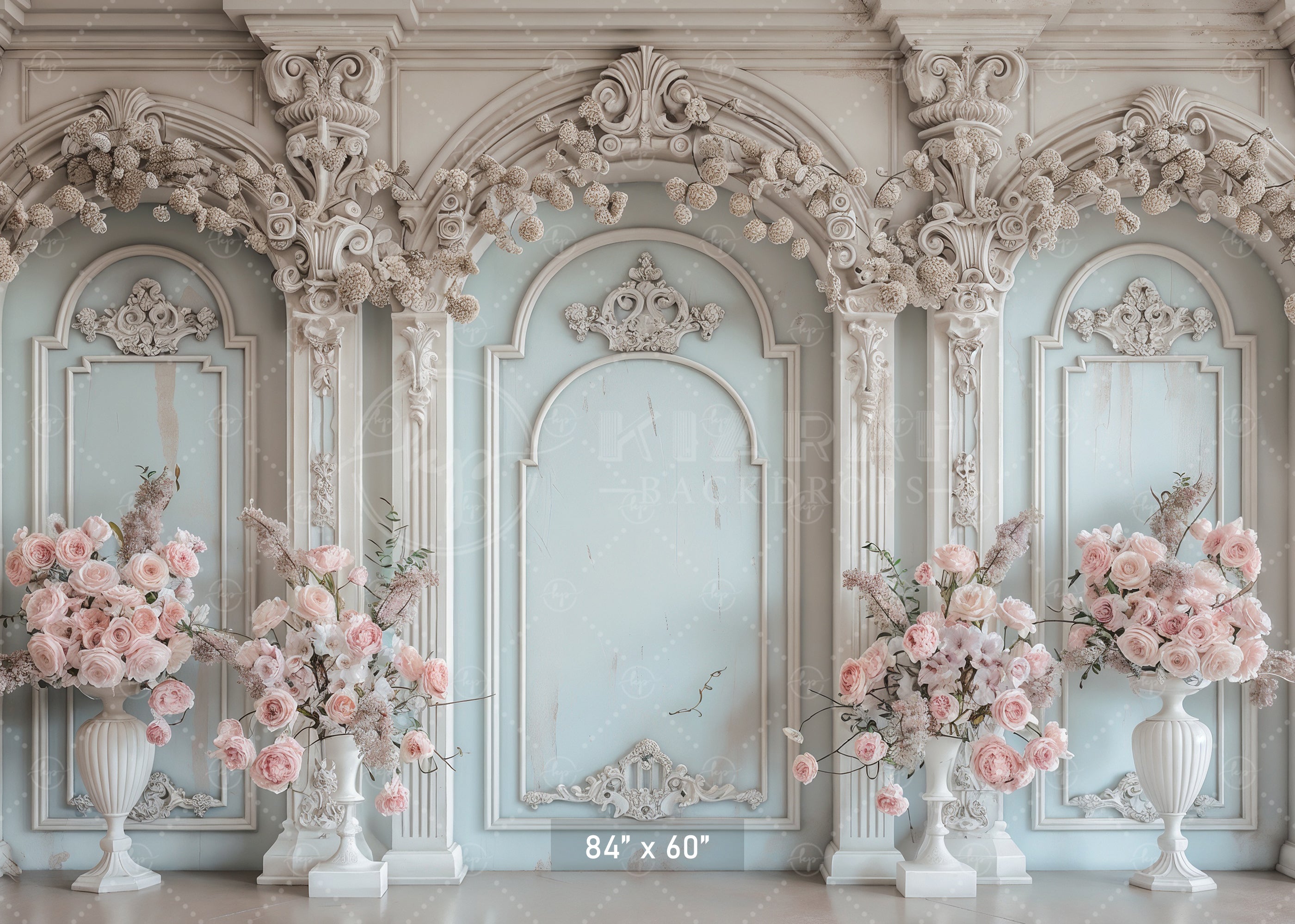 Pastel Floral Grandeur Backdrop