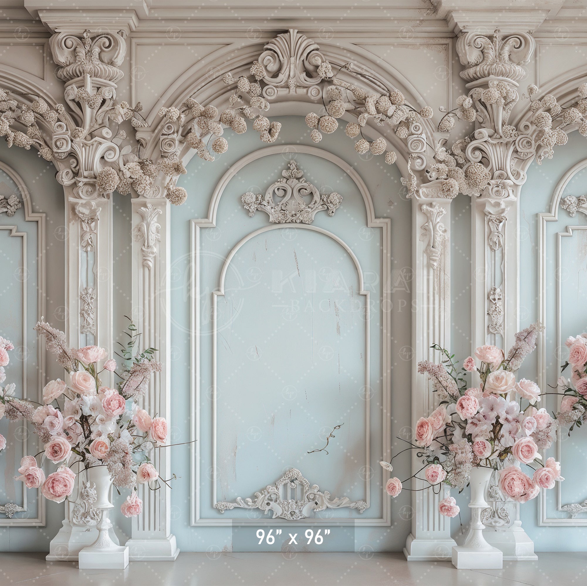 Pastel Floral Grandeur Backdrop