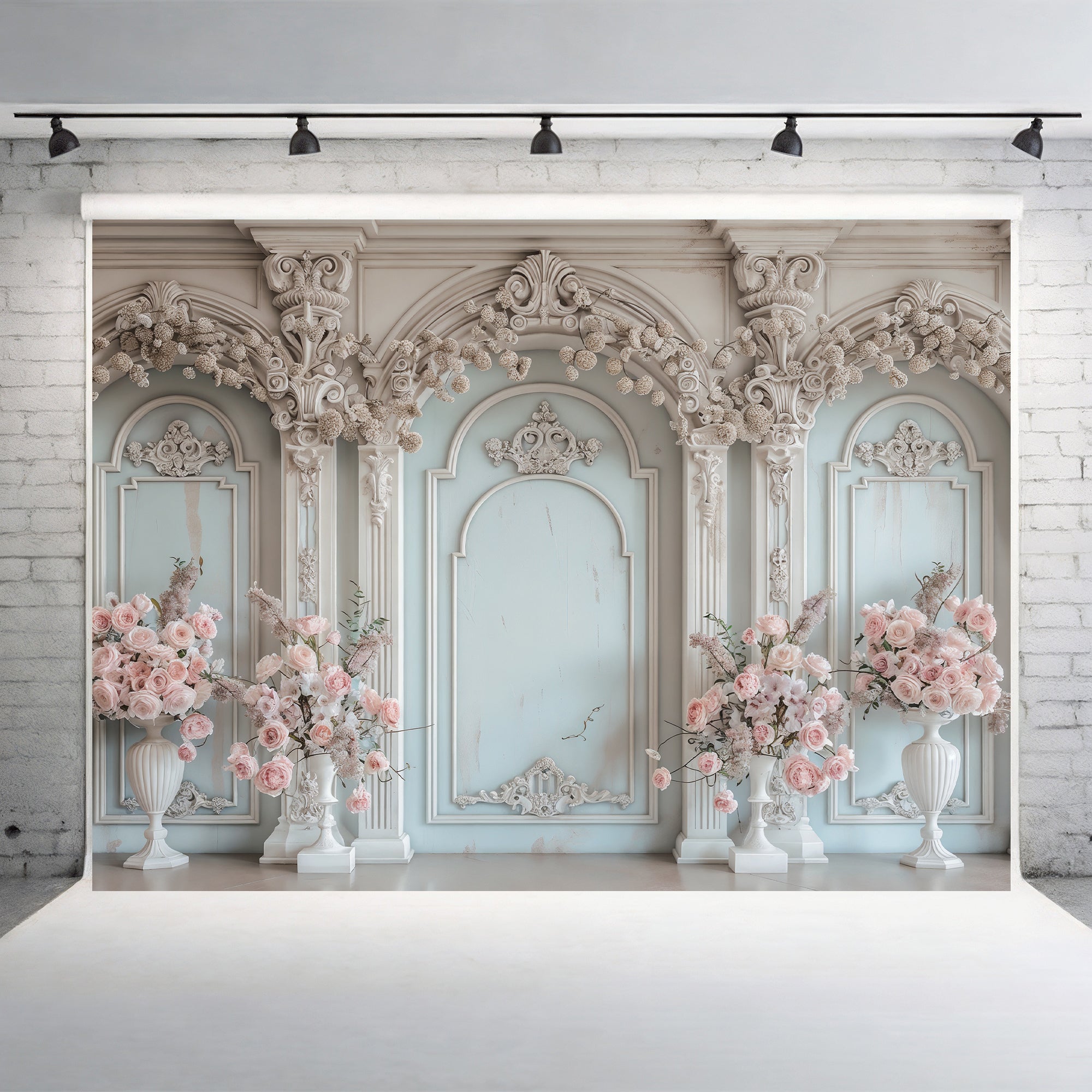 Pastel Floral Grandeur Backdrop