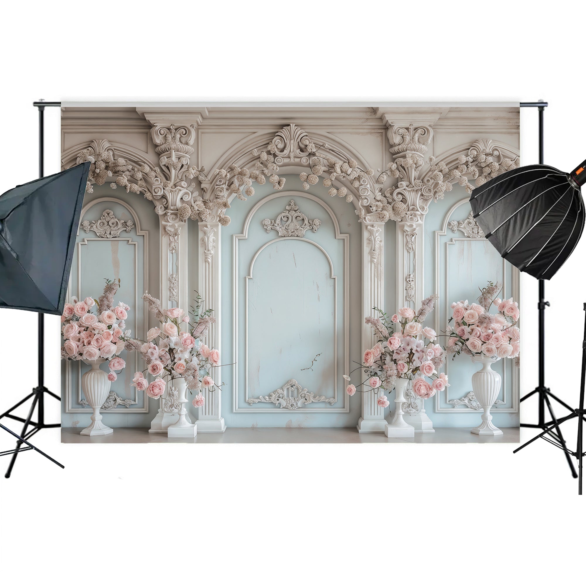 Pastel Floral Grandeur Backdrop