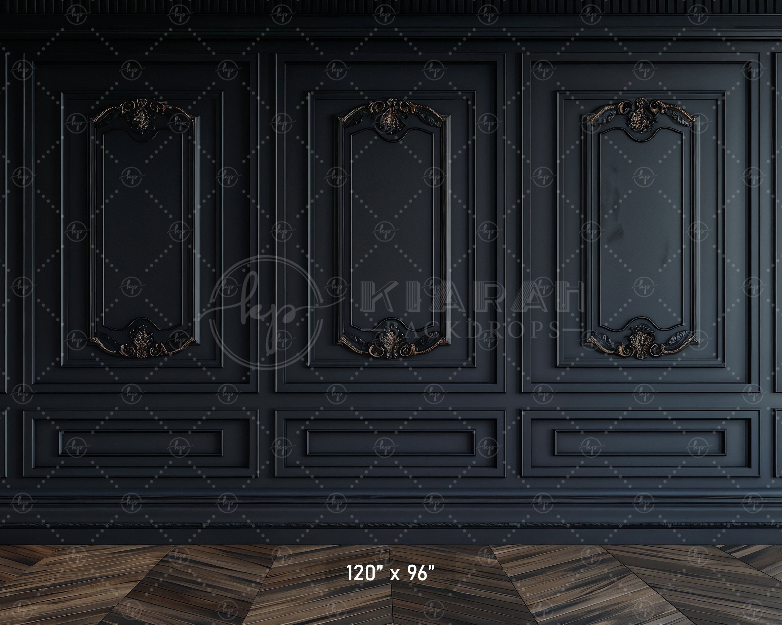 Dark Luxe Paneling Backdrop
