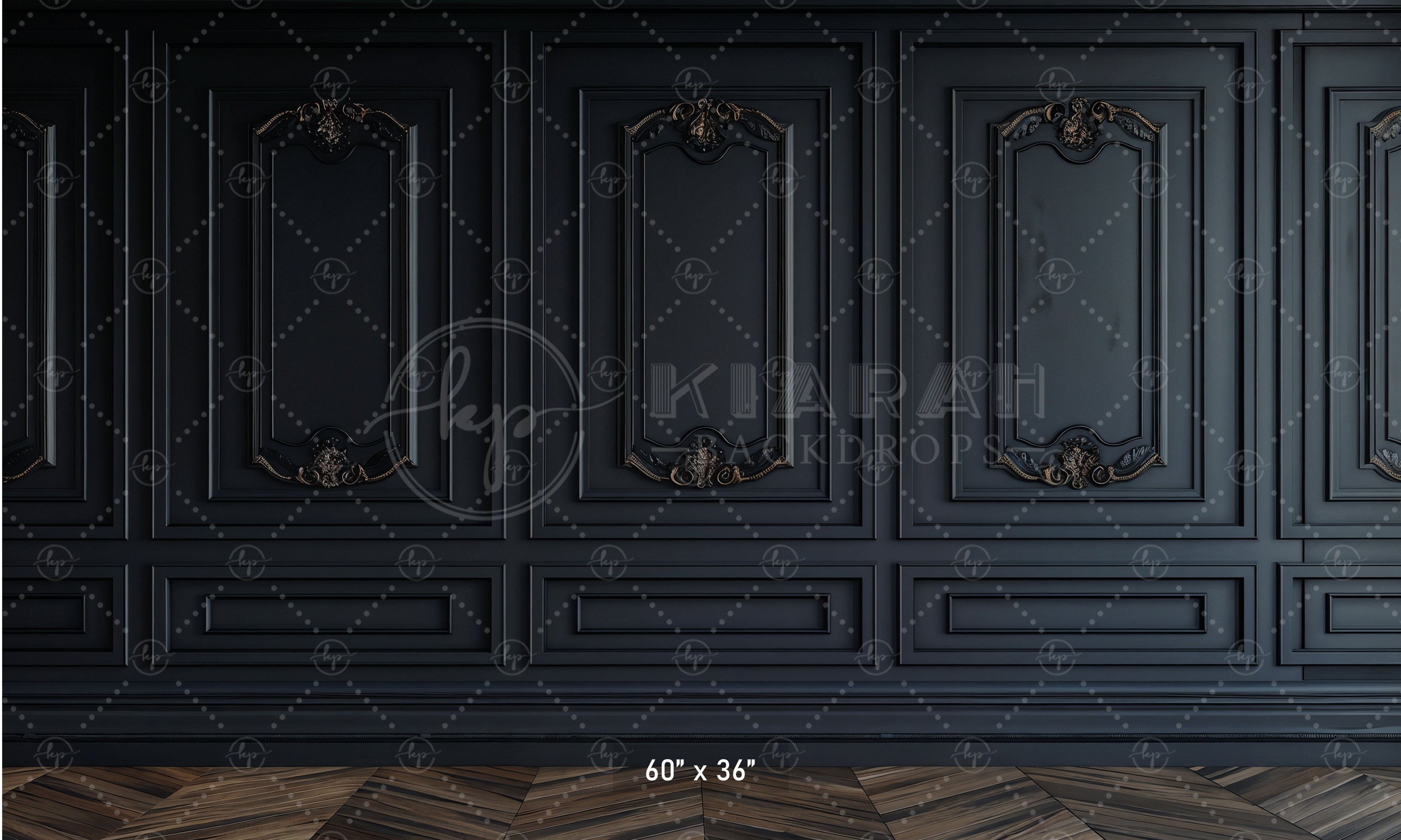 Dark Luxe Paneling Backdrop
