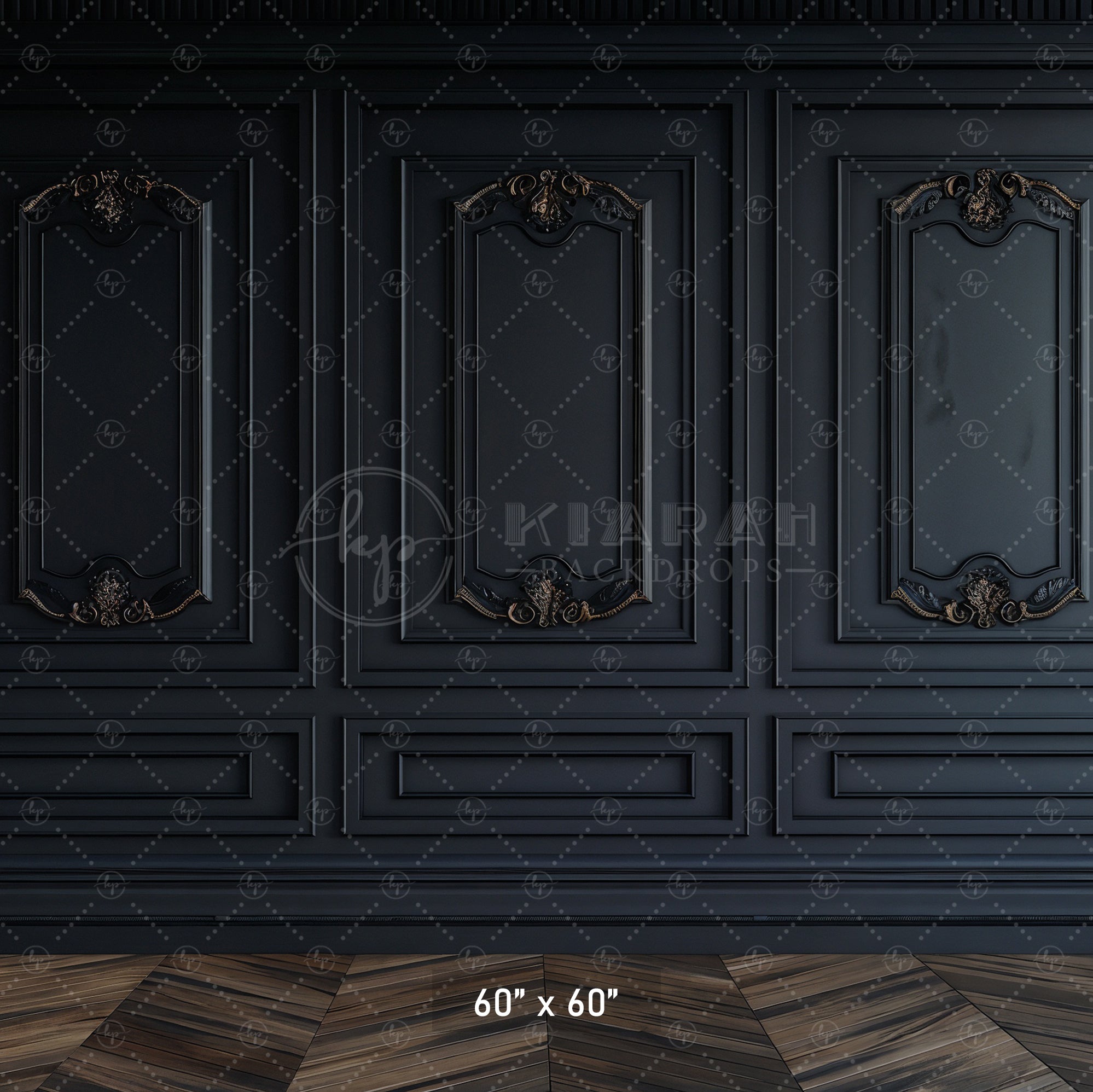 Dark Luxe Paneling Backdrop