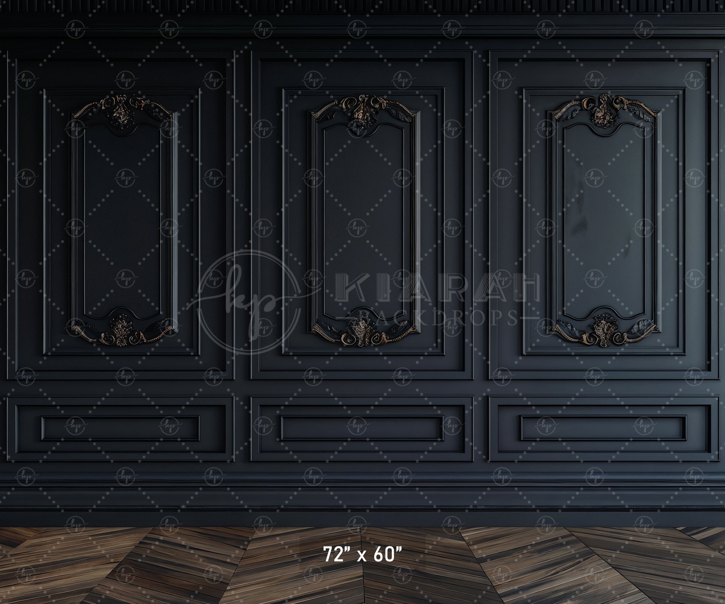 Dark Luxe Paneling Backdrop