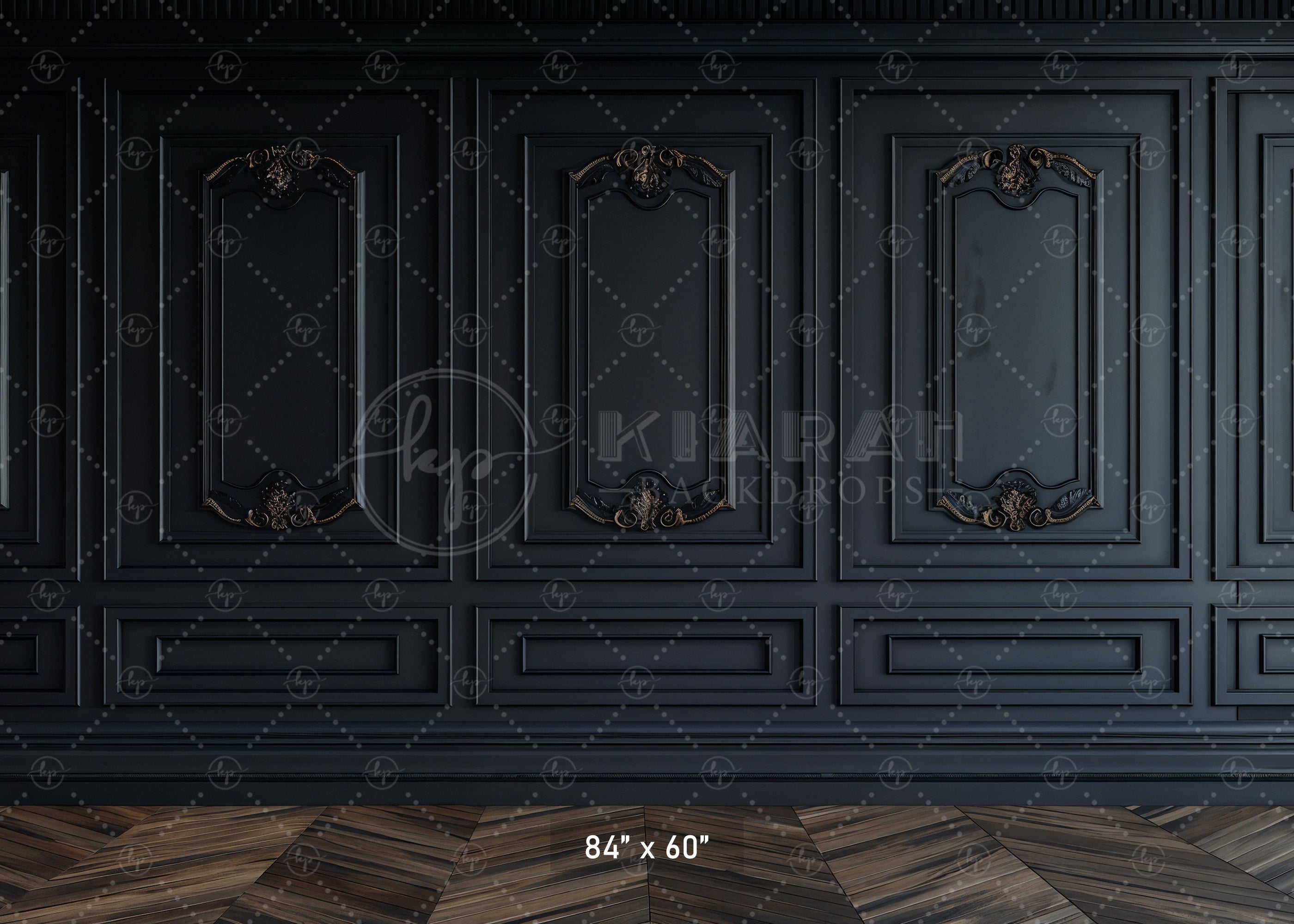 Dark Luxe Paneling Backdrop
